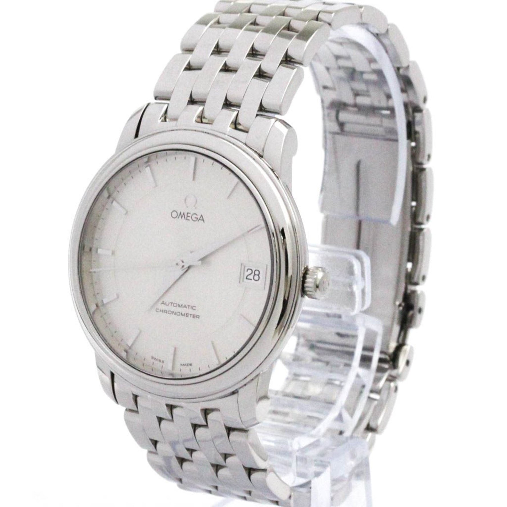 OMEGA De Ville Prestige Steel Automatic Mes Watch 4500.31 Polished