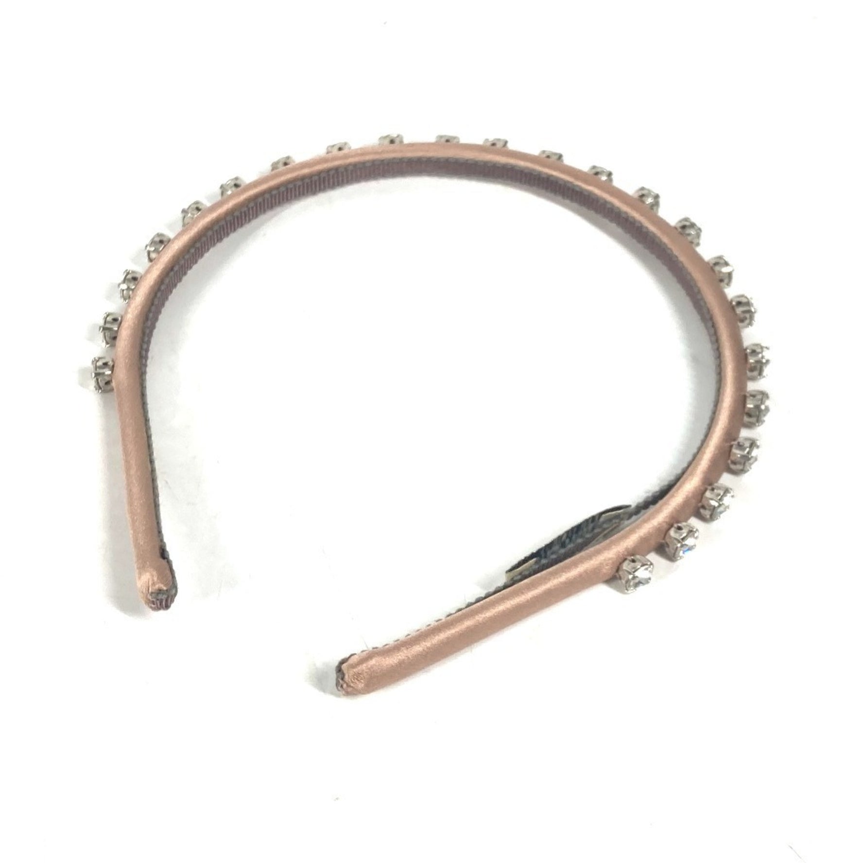Miu Miu MIU Pearl Hair Accessory Headband Hairband Velour