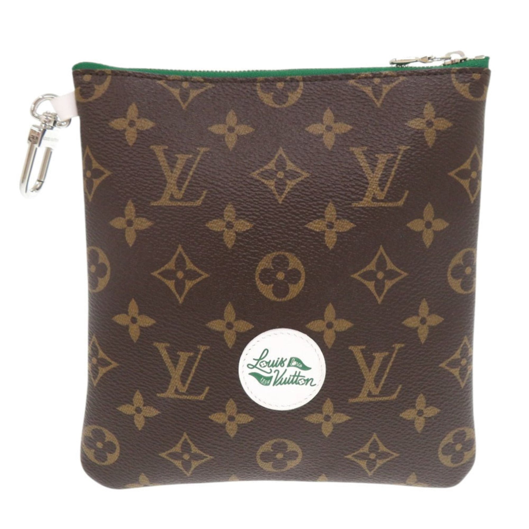 Like new Louis Vuitton Golf Accessory Pouch Monogram Brown 0712 LOUIS VUITTON