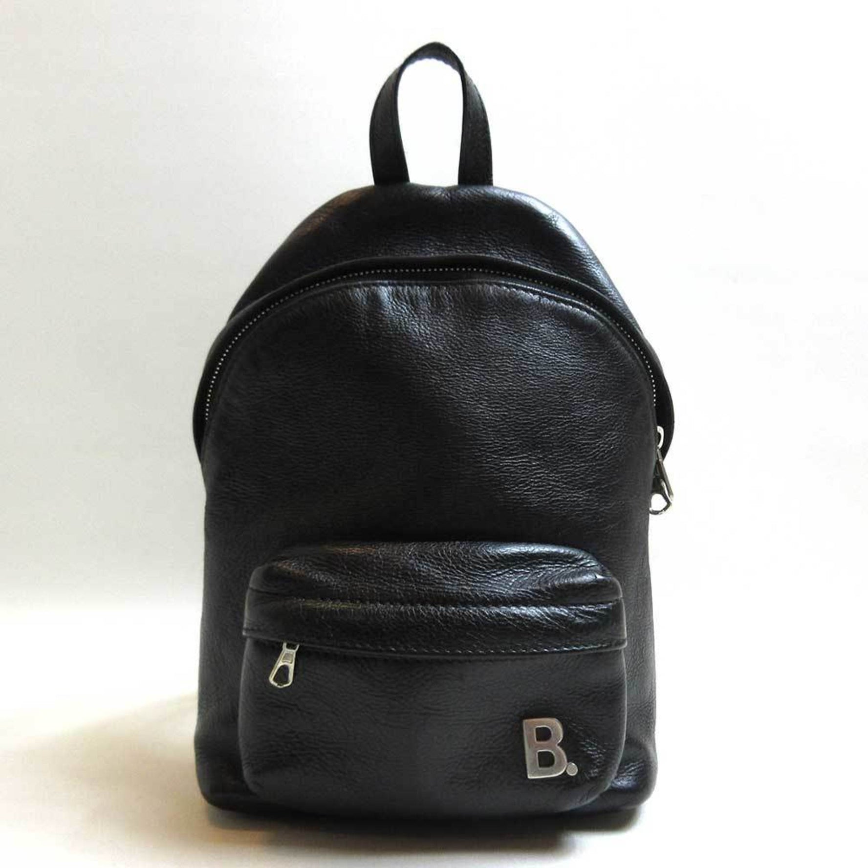 Balenciaga bag B logo backpack black rucksack leather BALENCIAGA
