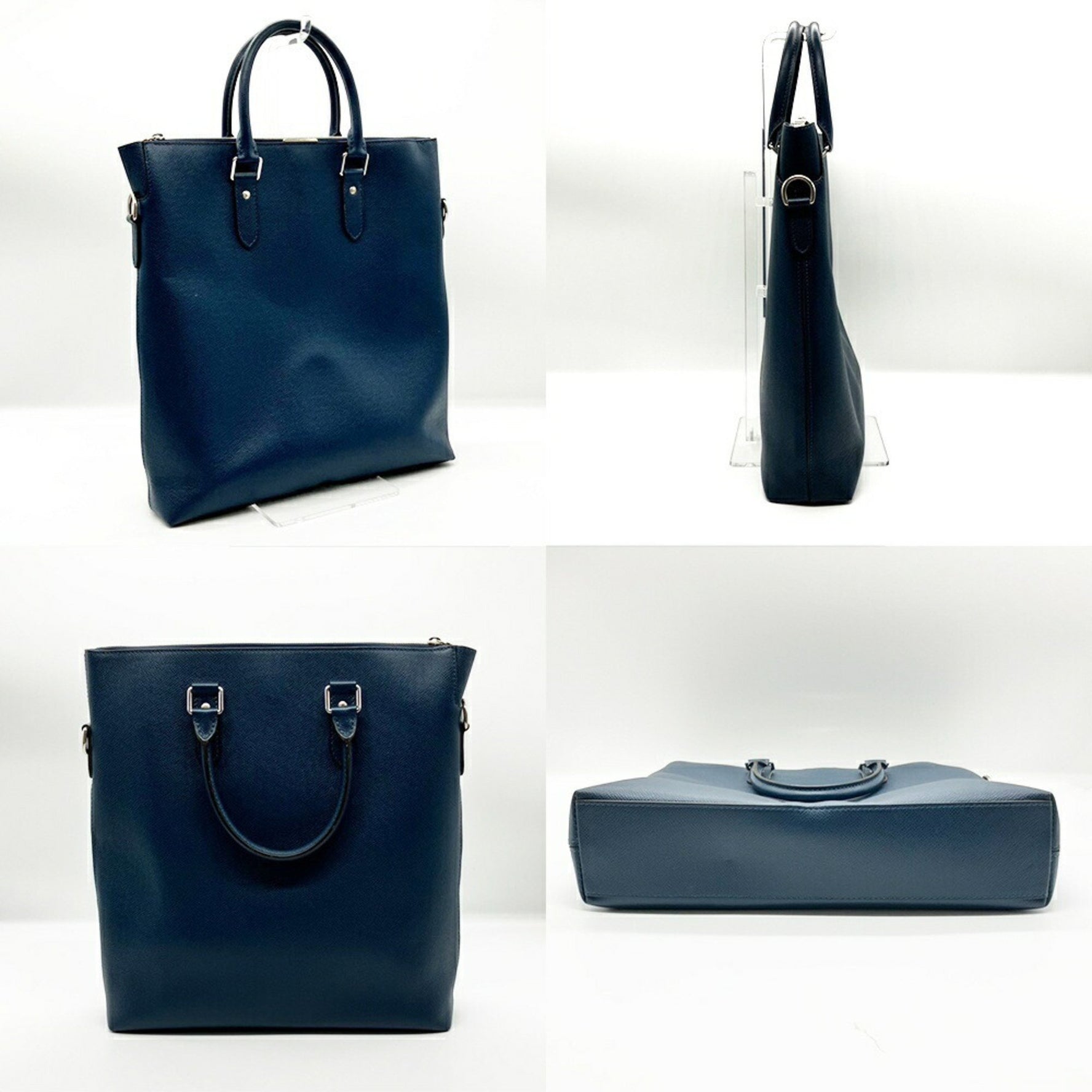 Louis Vuitton Anton Tote Navy Taiga Leather