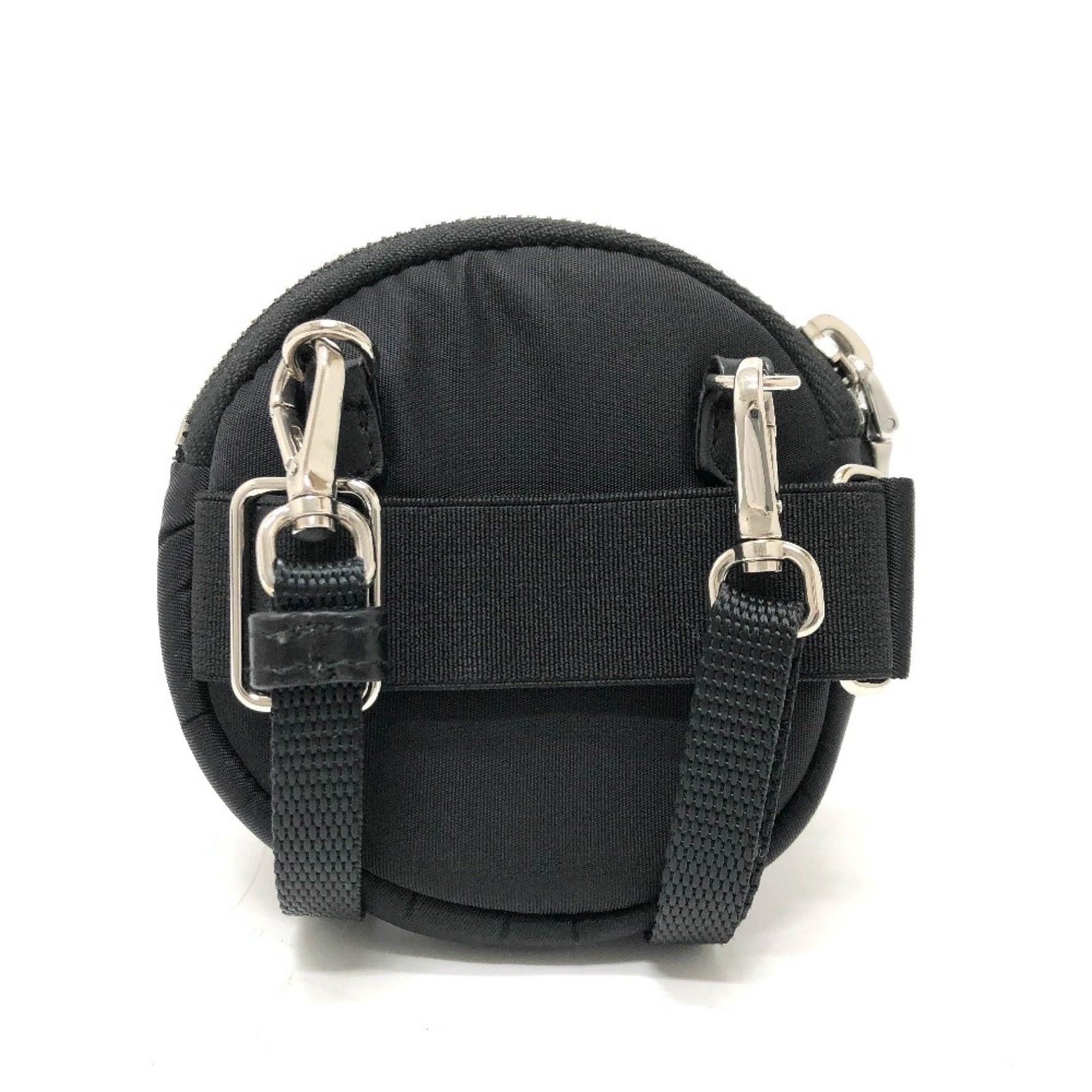 PRADA Triangle Logo Neck Pouch/Shoulder Bag in Nylon/Leather, Unisex