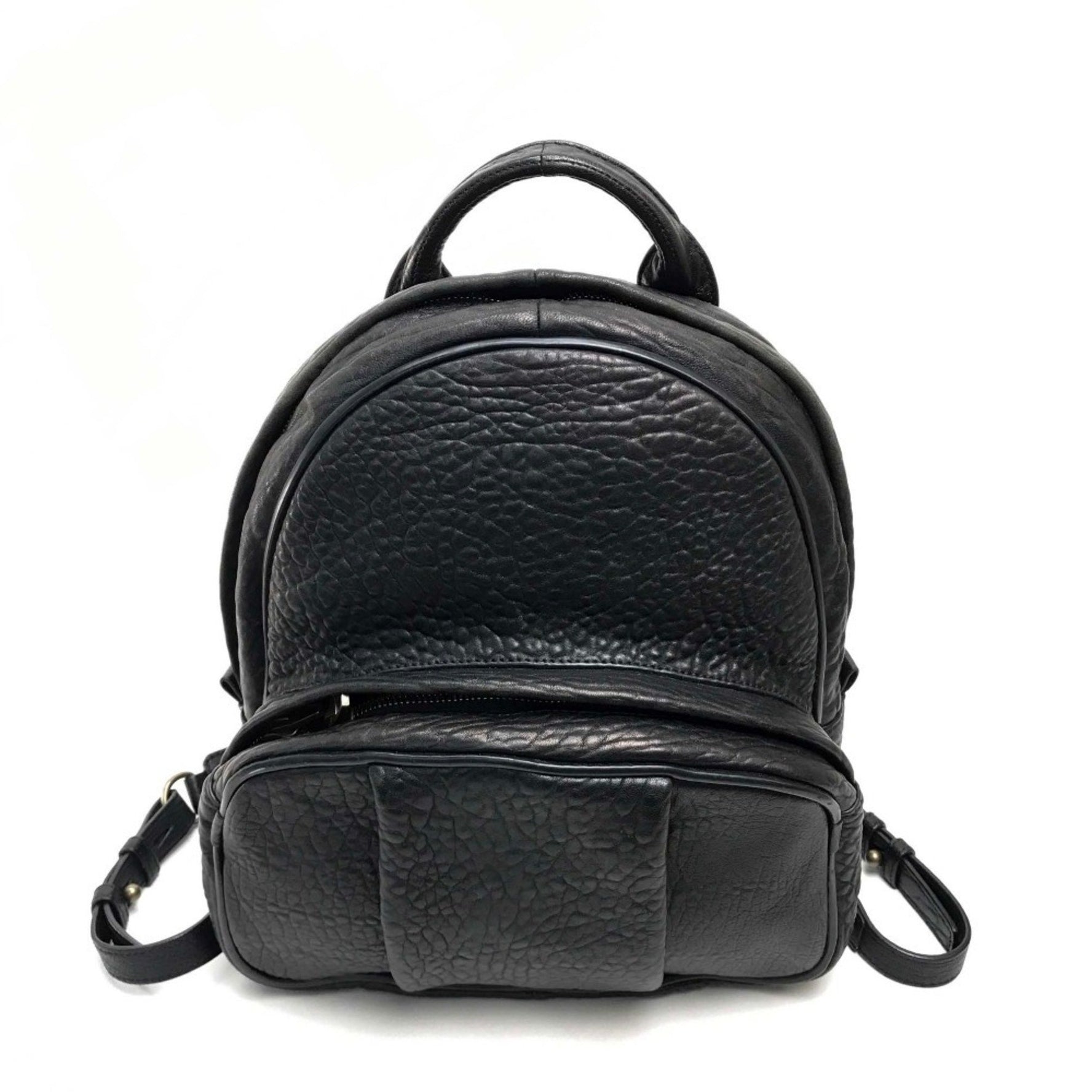 Alexander Wang Men's Women's Dumbo Backpack Rucksack Leather Black