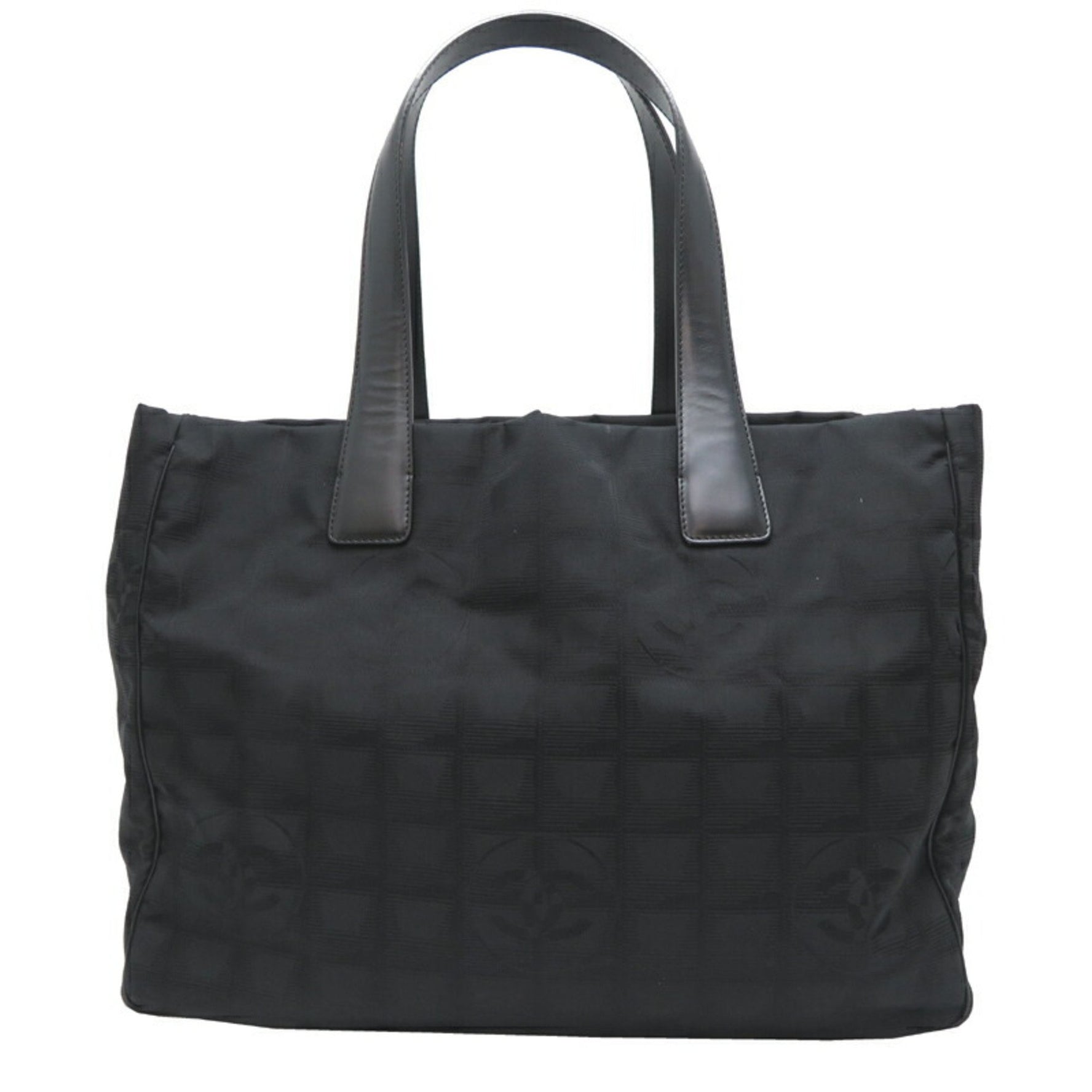 Chanel New Travel Line Tote MM Women's Handbag in Black Nylon