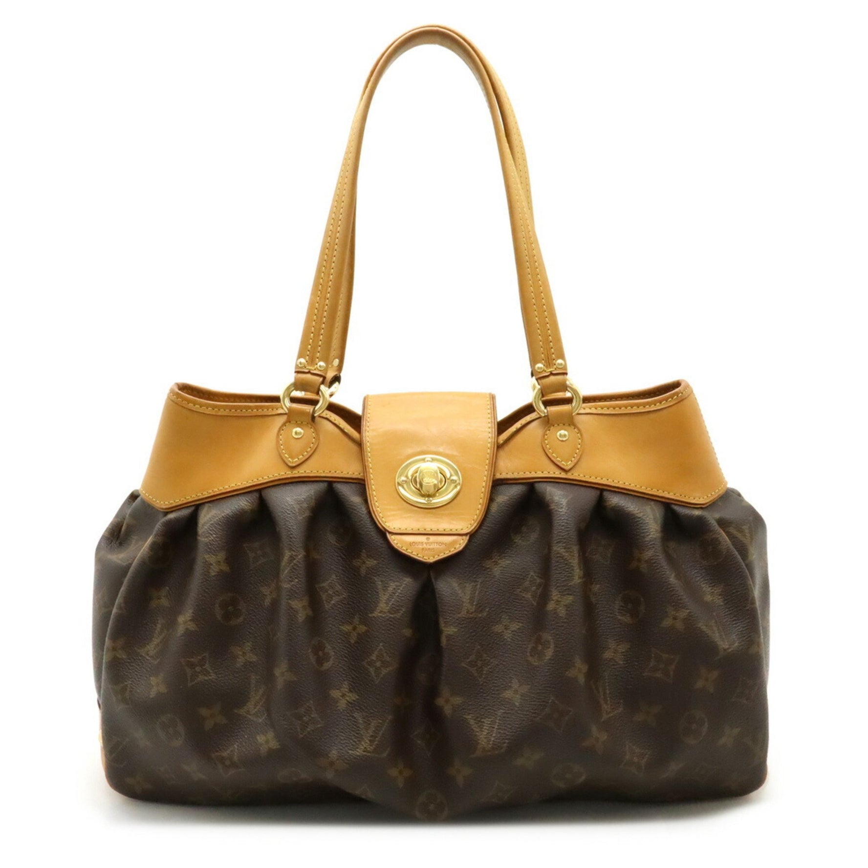 LOUIS VUITTON Louis Vuitton Monogram Boetie MM Tote Bag Shoulder Turn Lock M45714