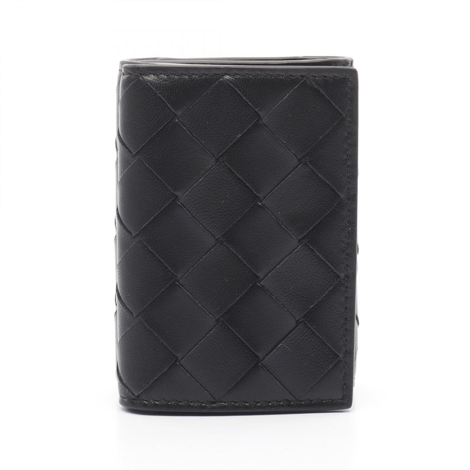 BOTTEGA VENETA Intrecciato Tiny Tri-fold Wallet Leather
