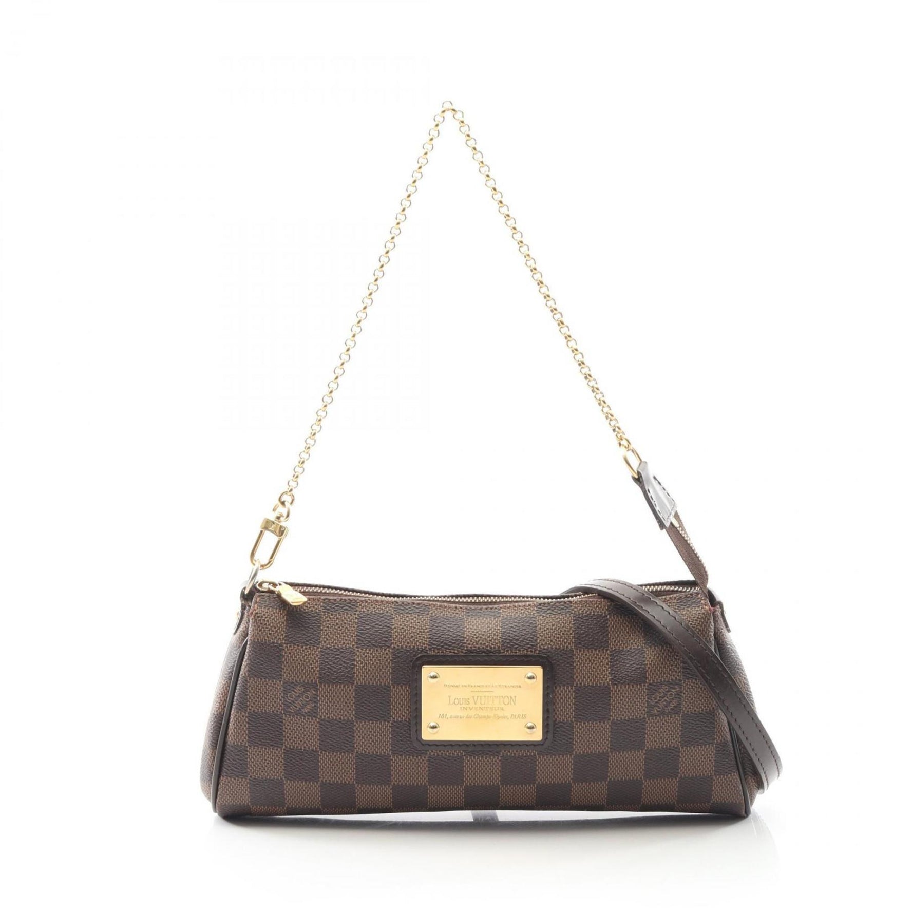 Louis Vuitton Eva Damier Ebene Handbag, Coated Canvas and Leather