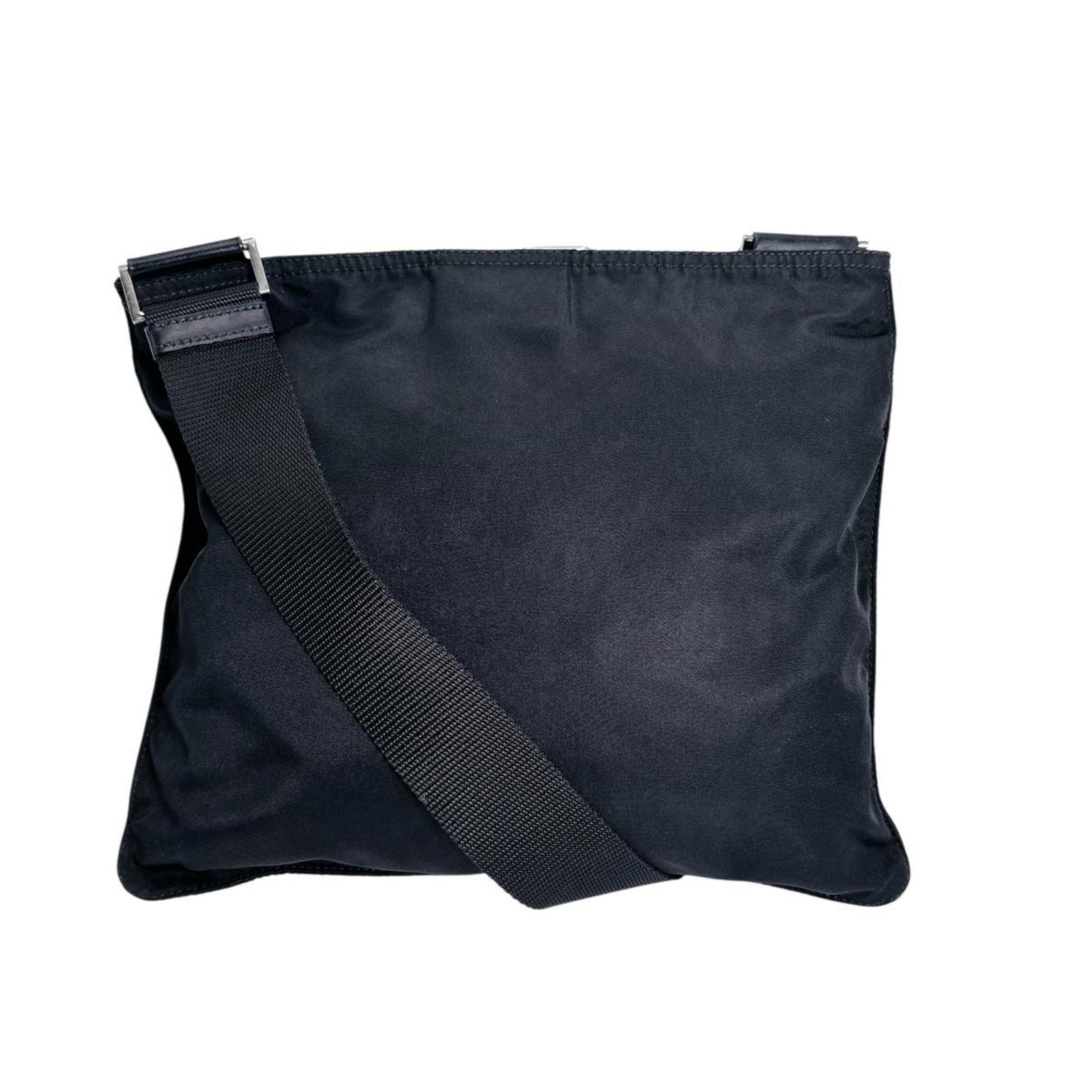 Prada shoulder bag, body triangle logo, nylon