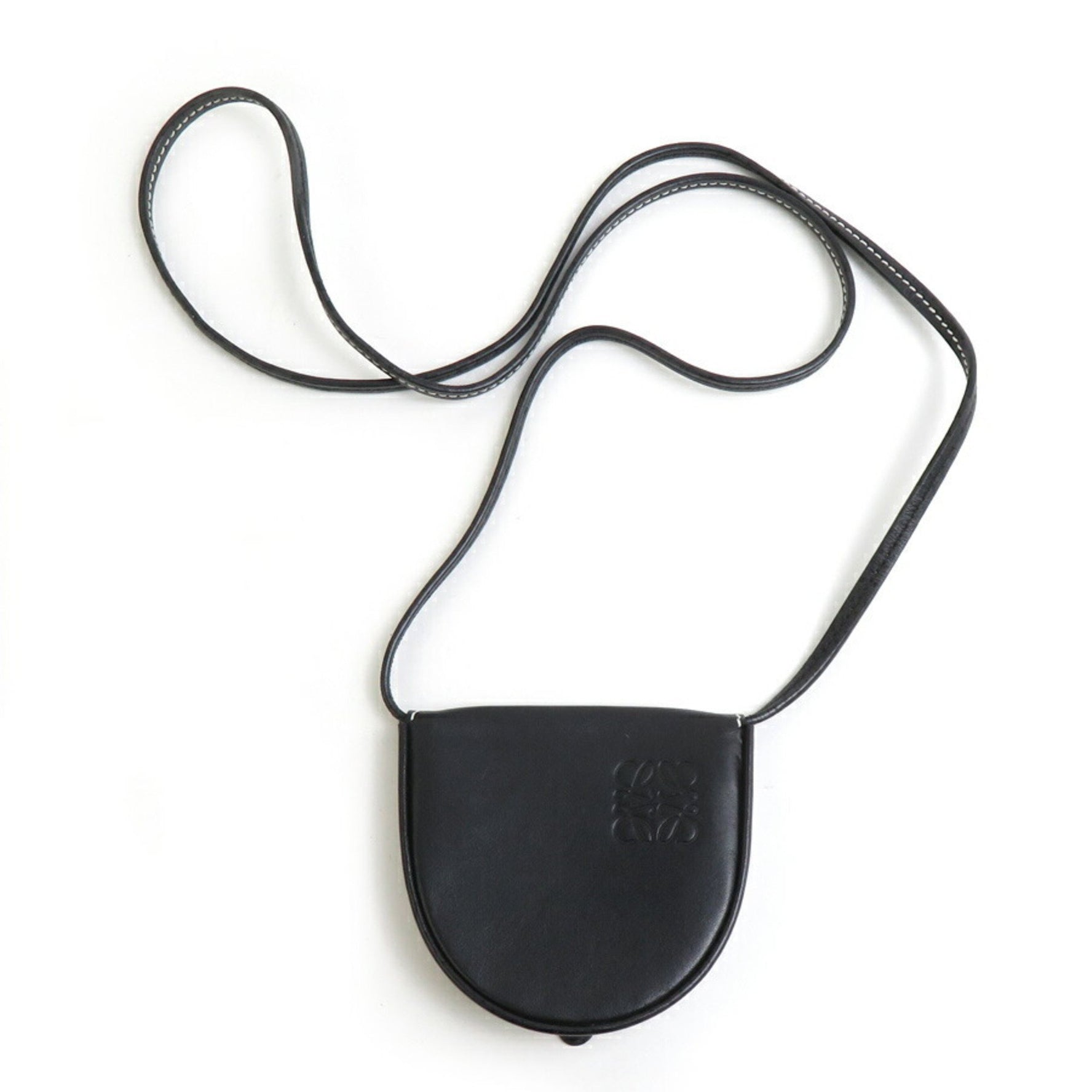 LOEWE Wallet/Coin Case Heel Pouch Leather