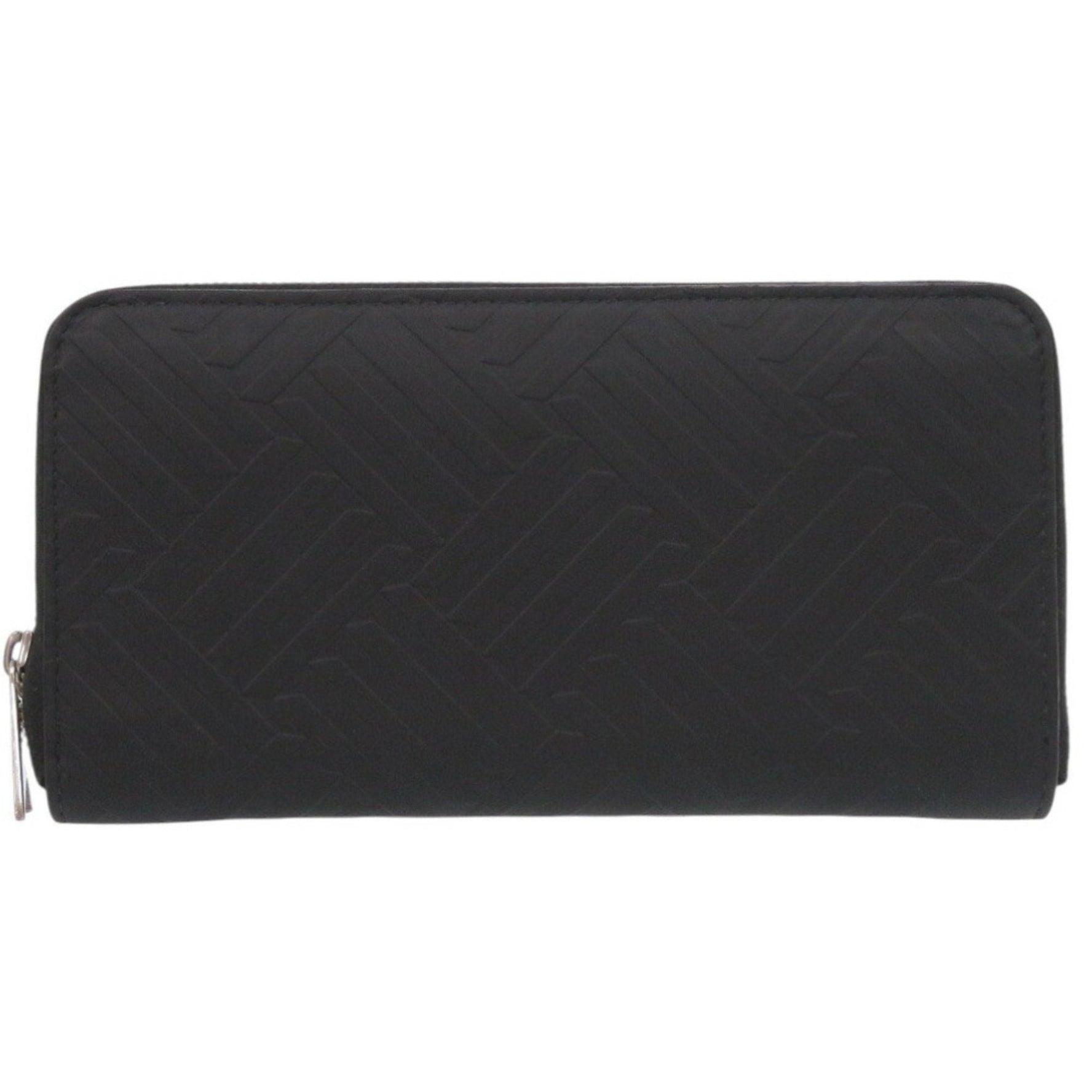 Bottega Veneta Round Debossed Intrecciato Rubber Long Wallet