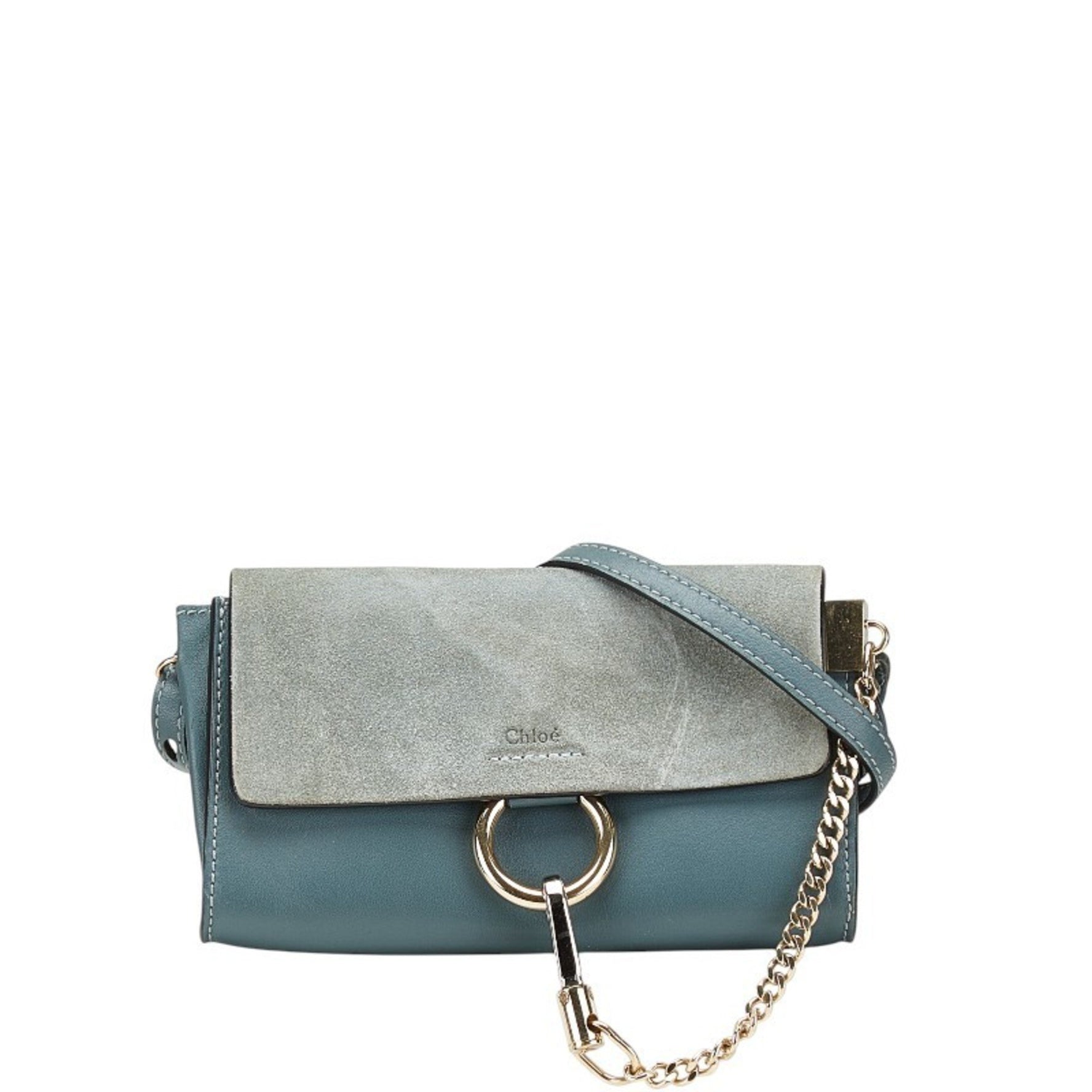 Chloé Chloe Faye Crossbody Shoulder Bag in Leather and Suede