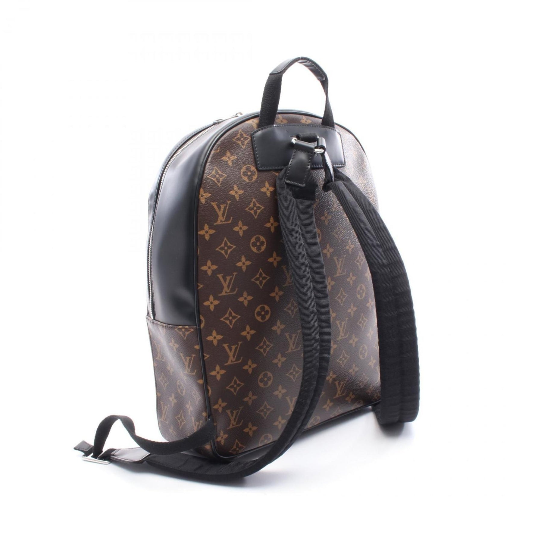 Louis Vuitton Josh Rucksack, PVC-Coated Canvas and Leather Monogram Macassar, Brown/Black