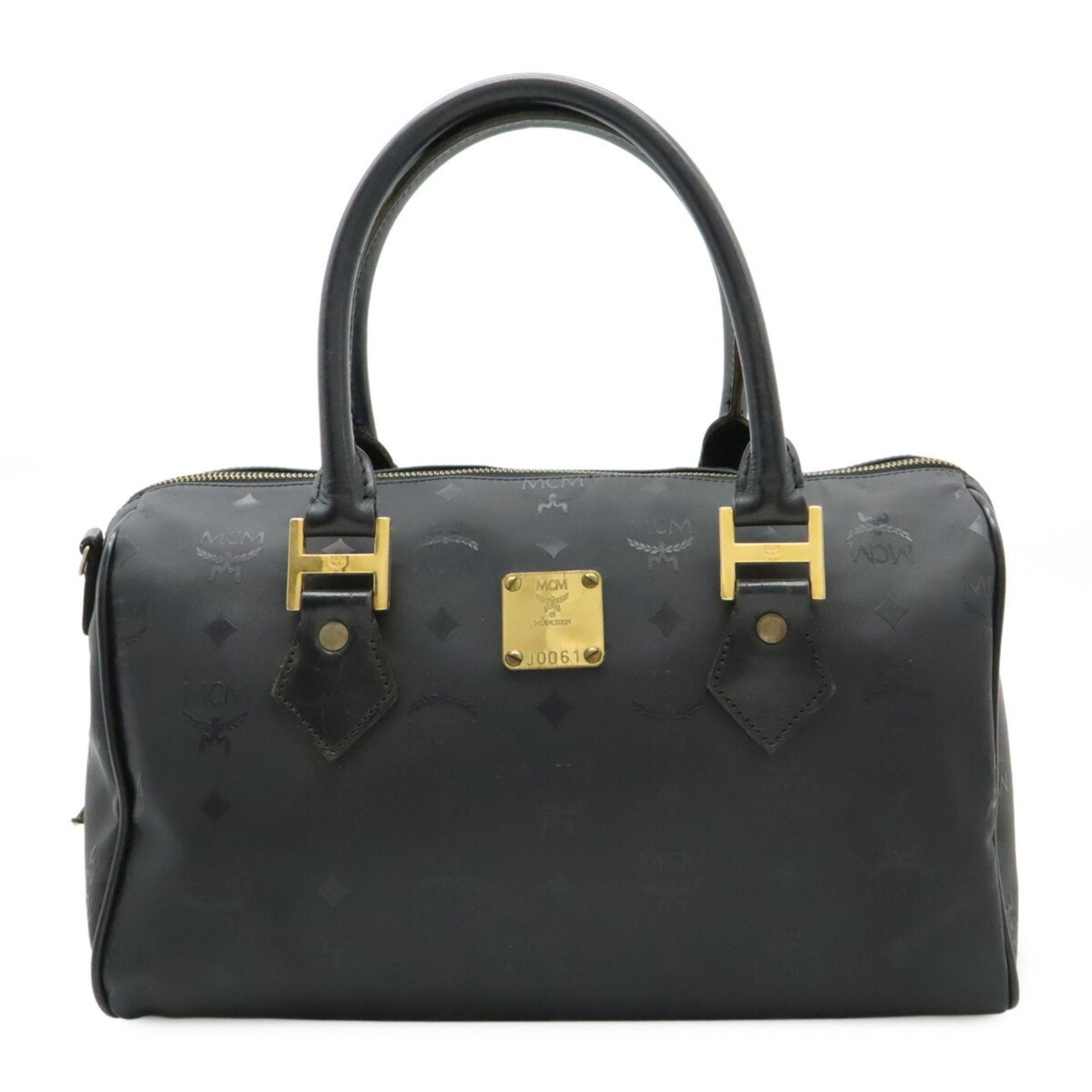 MCM Glam Handbag PVC Leather