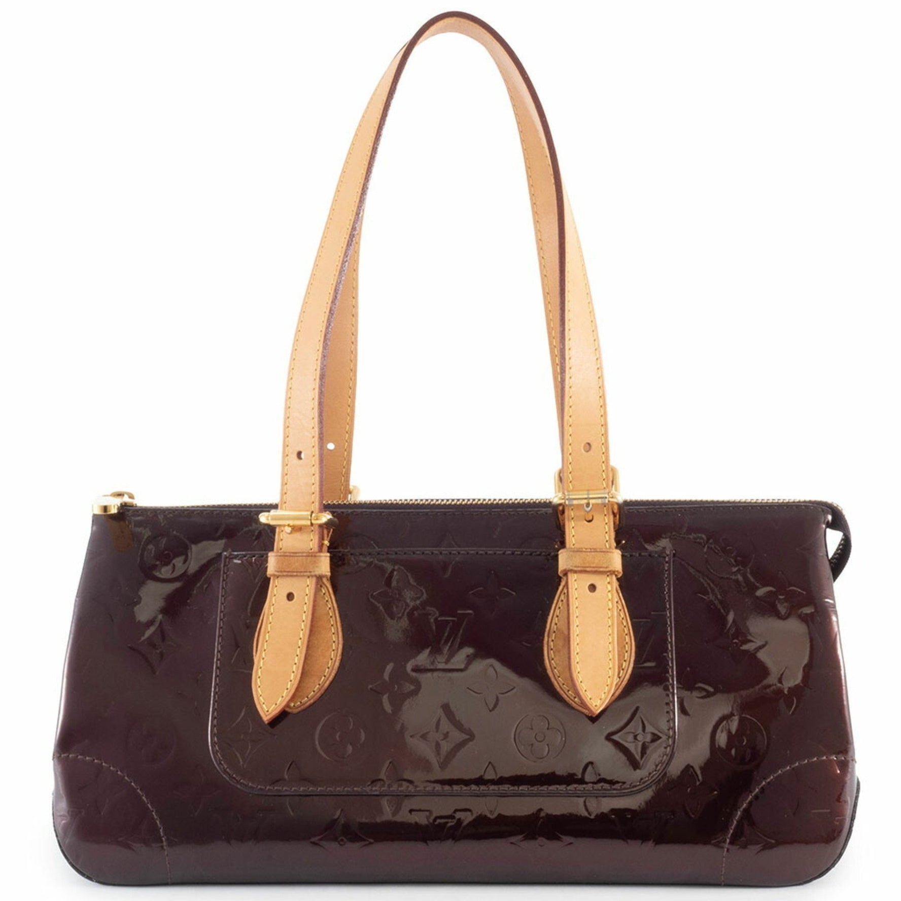 Louis Vuitton Rosewood Avenue Shoulder Bag Monogram Vernis Amaranth