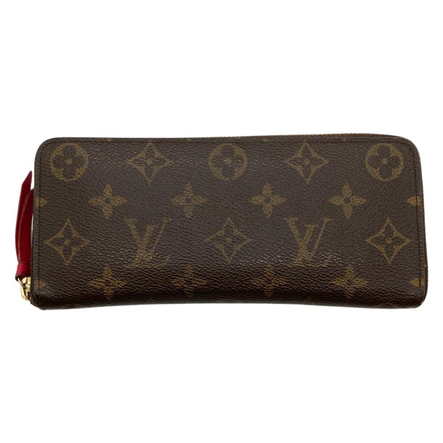 Louis Vuitton Portefeuille Clemence Long Wallet Monogram Canvas Fuchsia