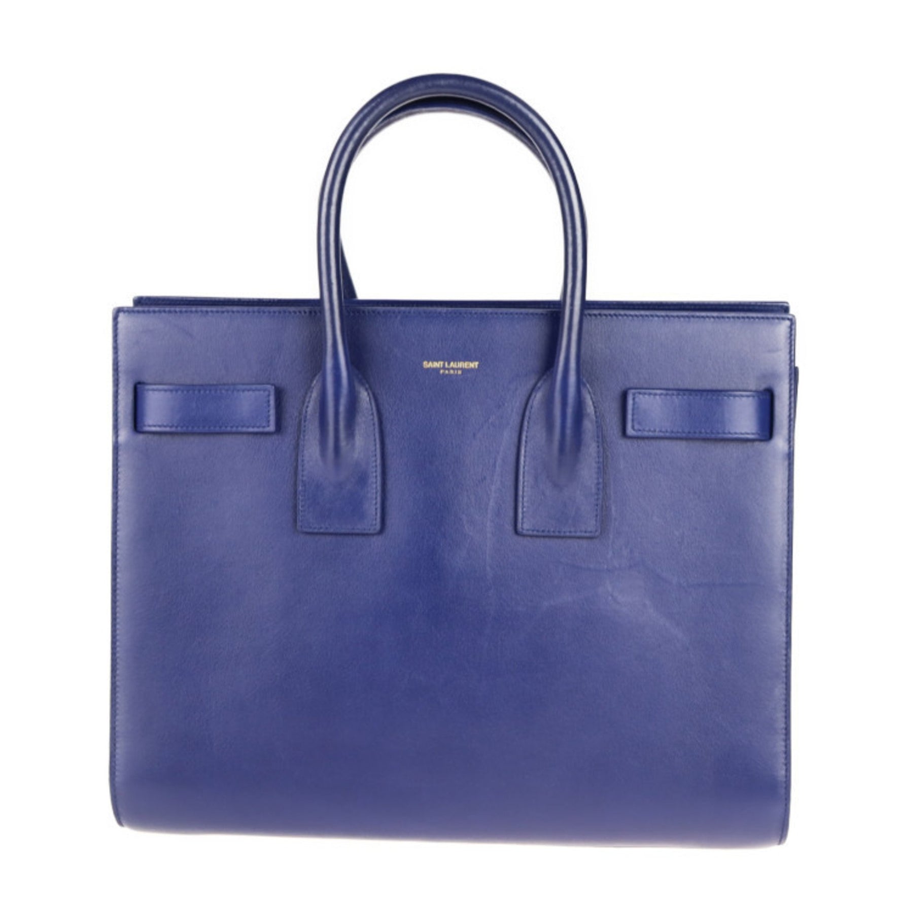 SAINT LAURENT Saint Laurent handbag leather blue sac de jour 2WAY shoulder