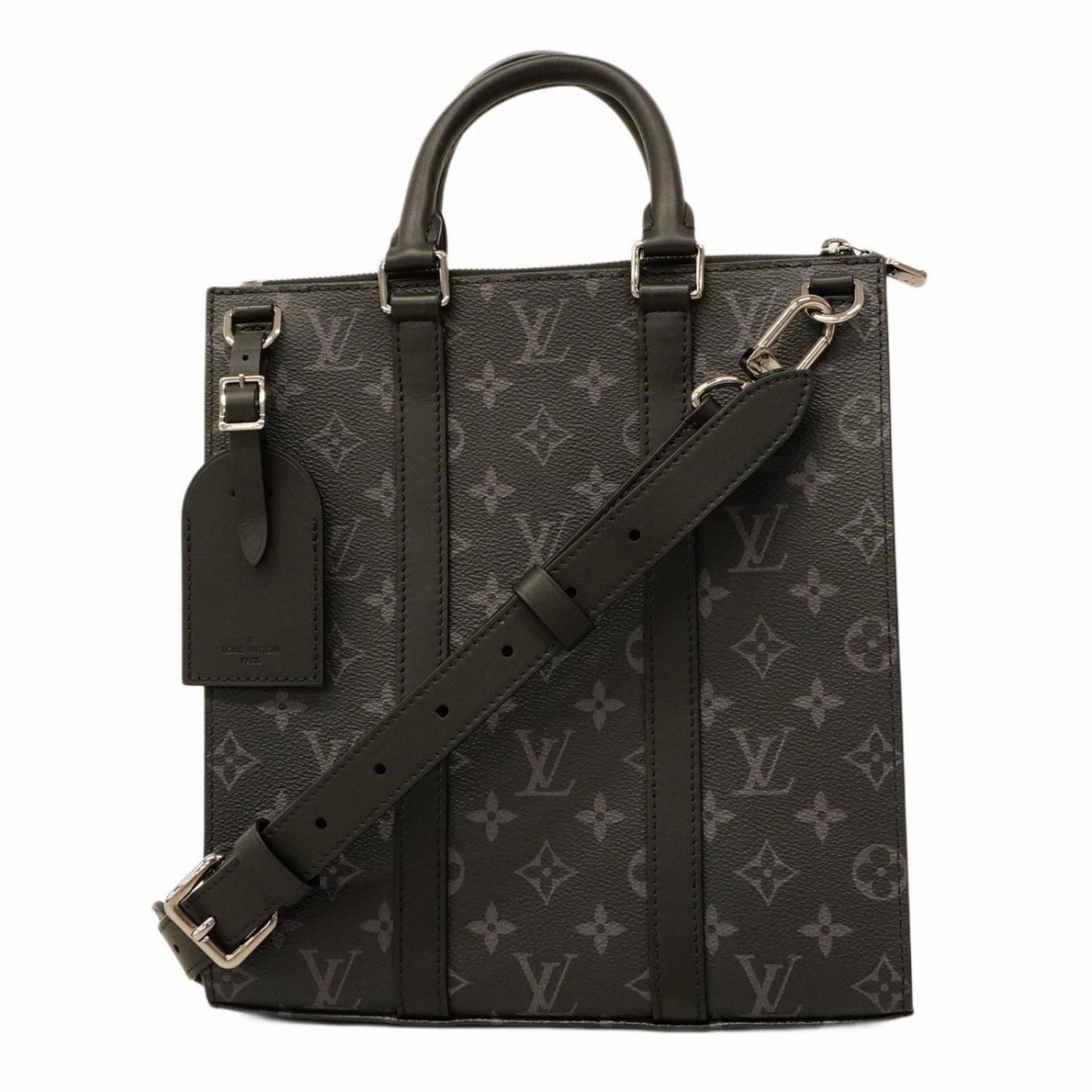 Louis Vuitton Monogram Eclipse Sac Plaque Handbag Bag