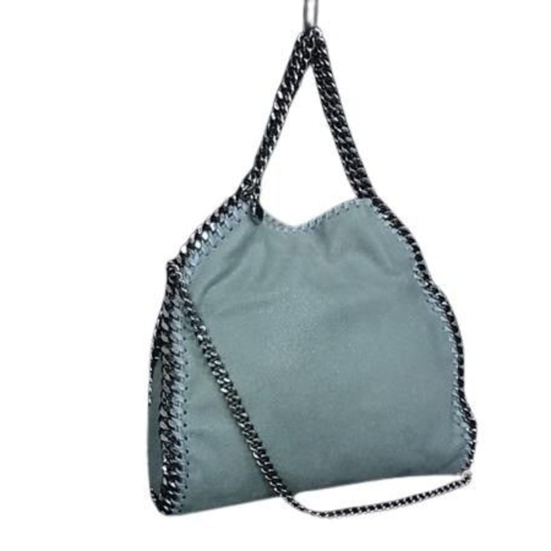 STELLA McCARTNEY Falabella Mini Light Green Shoulder Bag with Chain