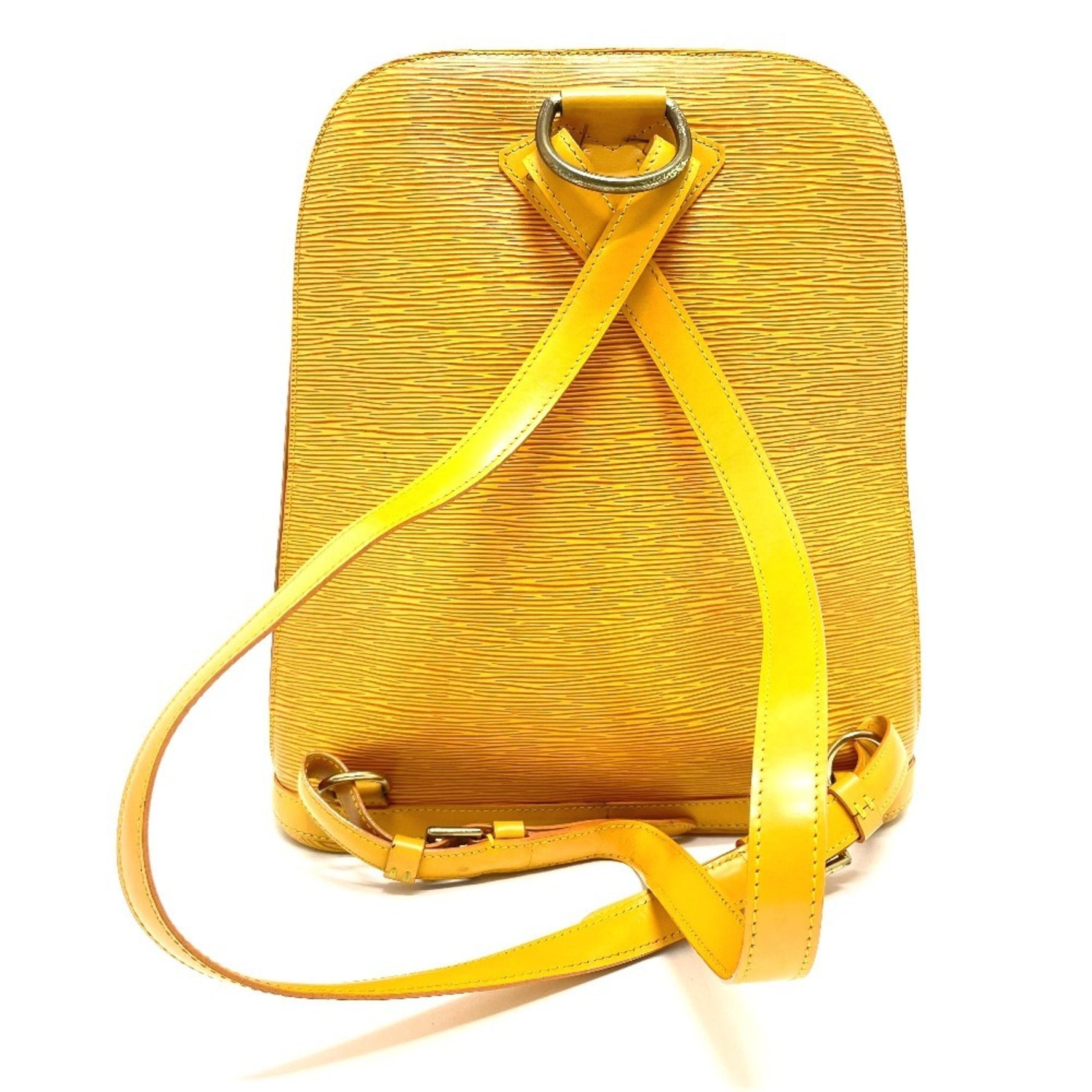 LOUIS VUITTON M52299 Epi Cobran Backpack, Unisex, Leather, Tassili Yellow