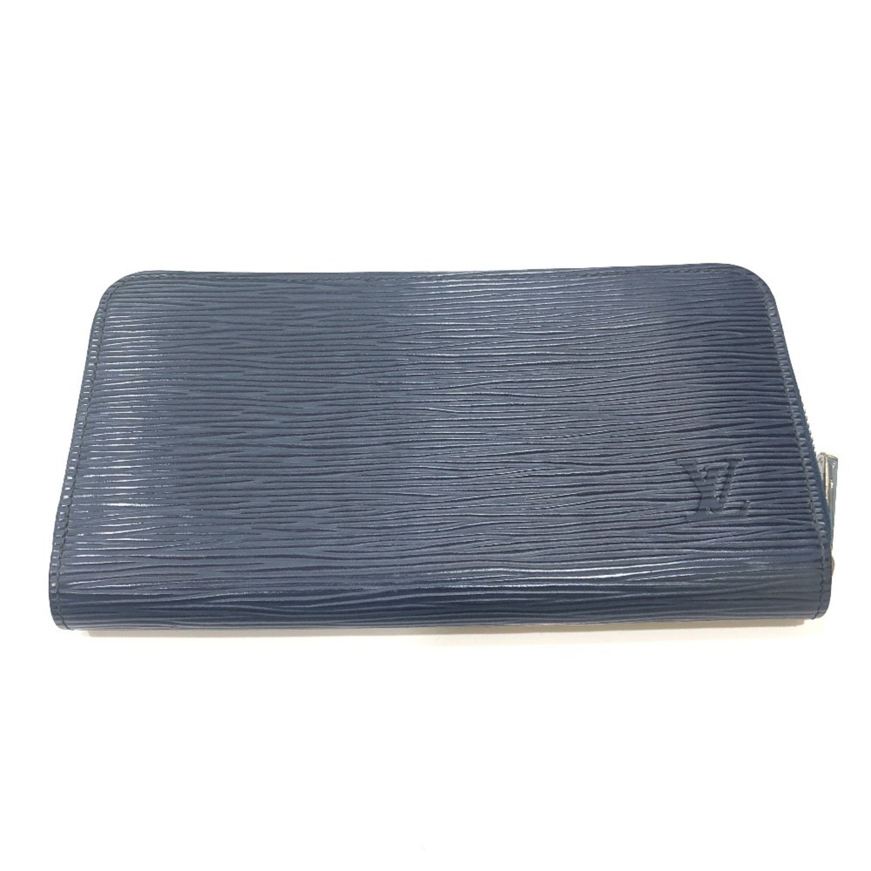 Louis Vuitton Epi Leather Zipper Wallet Long Indigo