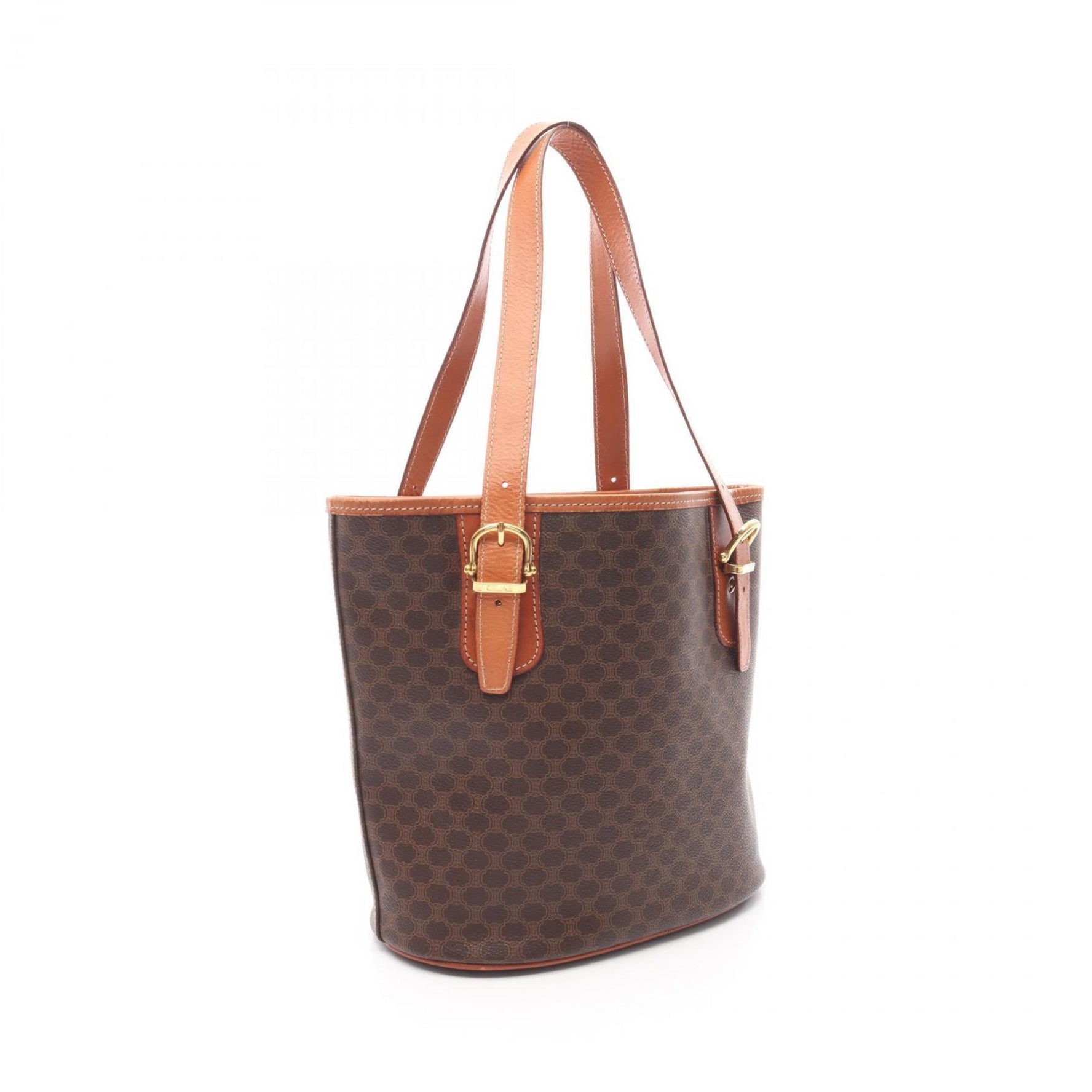 Celine Macadam Tote Bag, PVC-Coated Canvas and Leather