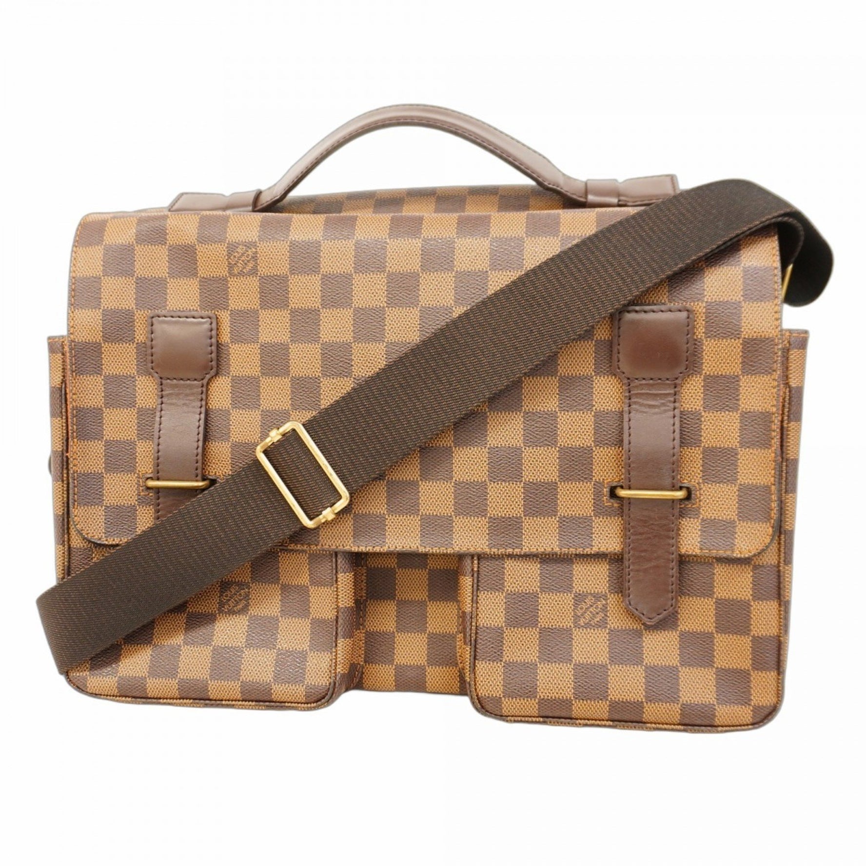 Louis Vuitton Shoulder Bag Damier Broadway N42270 Ebene for Men and Women