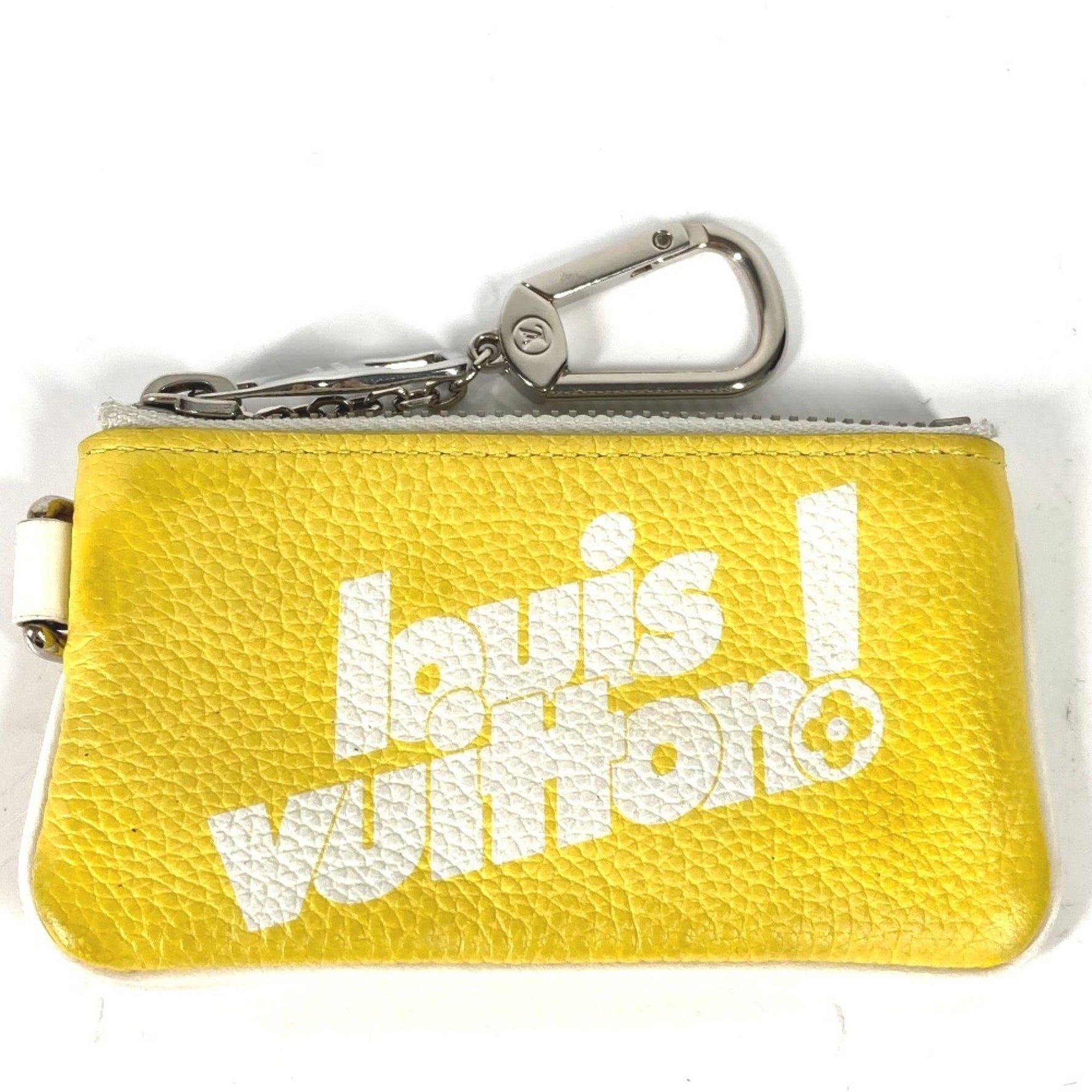 LOUIS VUITTON M80845 Everyday LV Pochette Cle Wallet with Coin Purse and Key Ring, Leather, Men's, Yellow