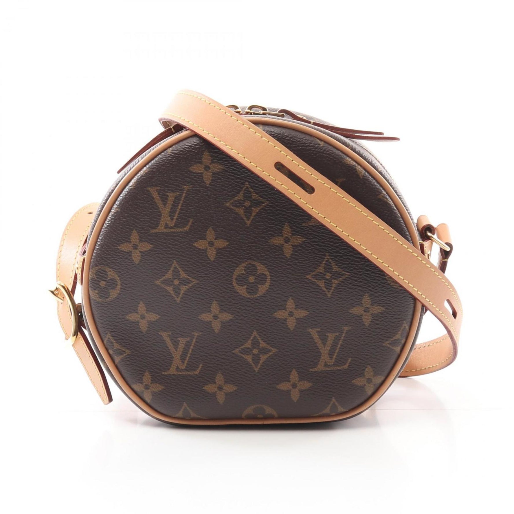 Louis Vuitton Boite Chapeau Souple PM Shoulder Bag Coated Canvas Leather Monogram Brown