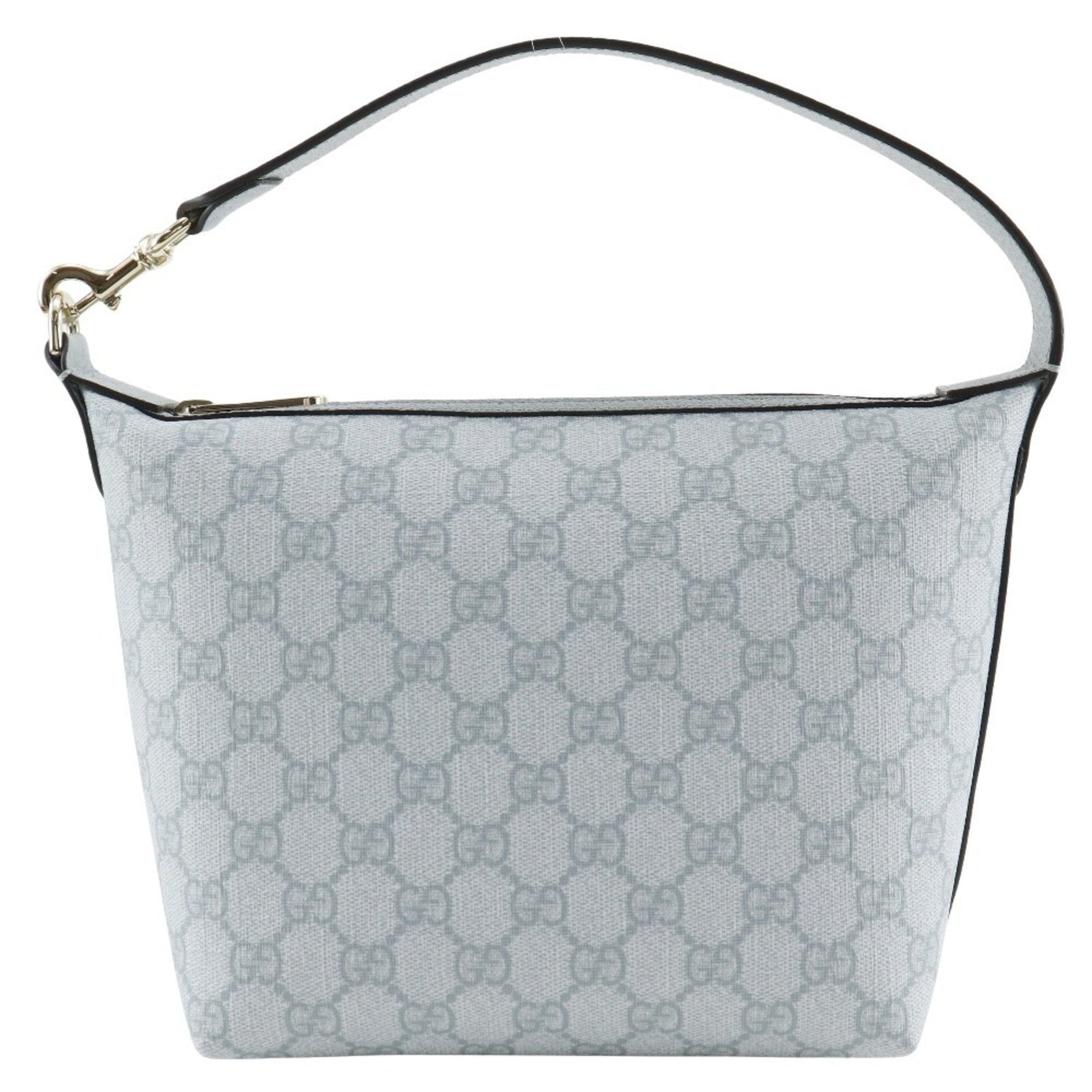 Gucci Ophidia Super Mini Shoulder Bag 8741 in GG Supreme Canvas, Dusty Blue.