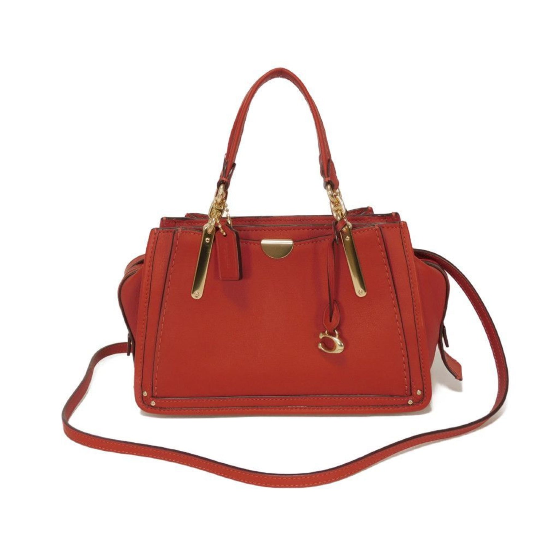 Coach Dreamer 21 Calfskin Shoulder Bag, C Red, Bag