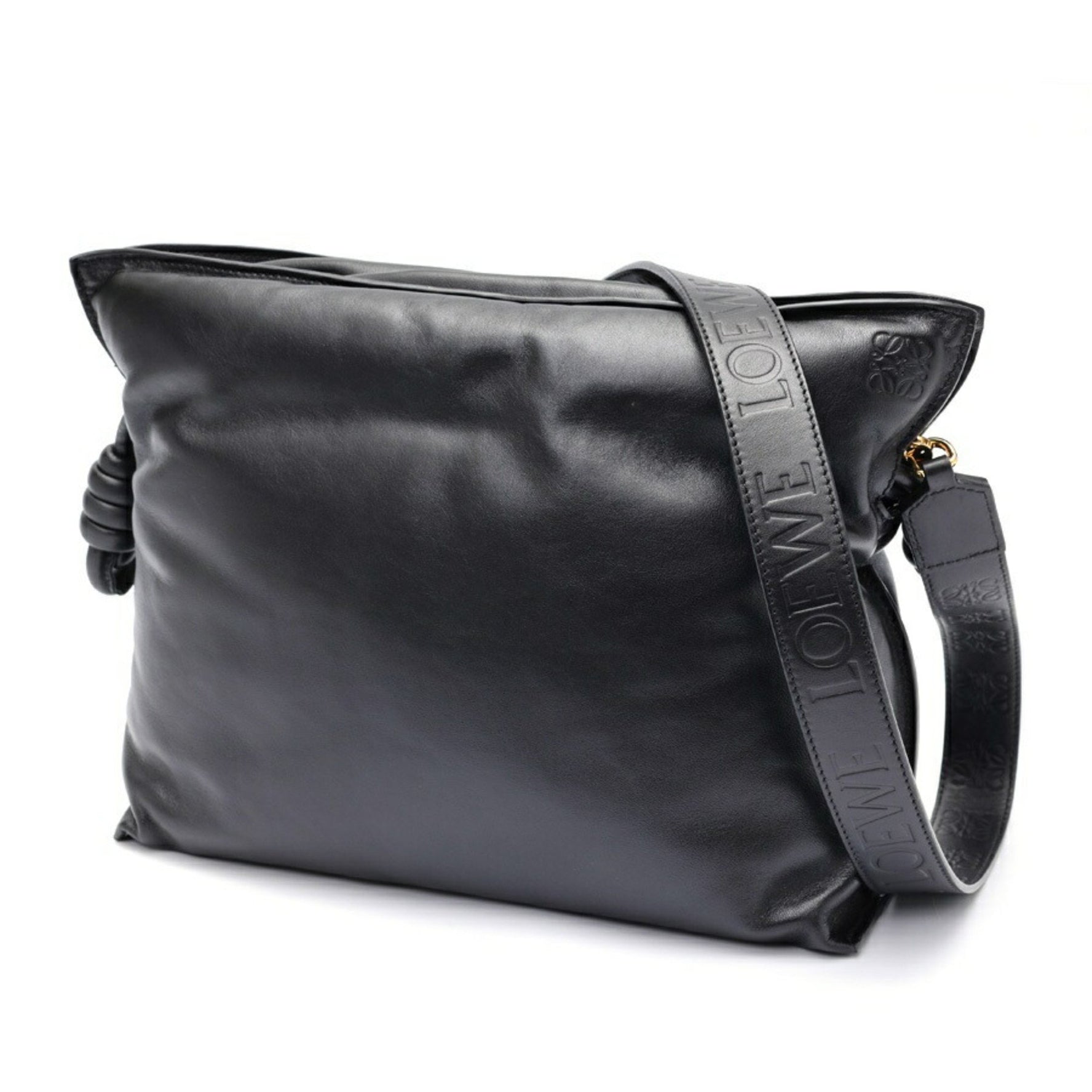 LOEWE Puffer Flamenco Clutch Shoulder Bag Leather