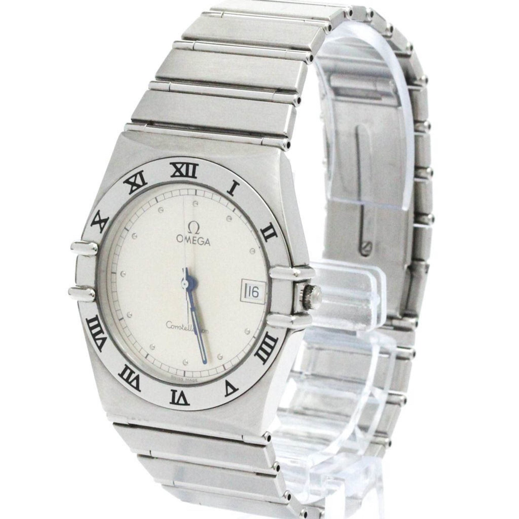 Polished OMEGA Constellation Stainless Steel Quartz Mens Watch 396.1070 BF581278