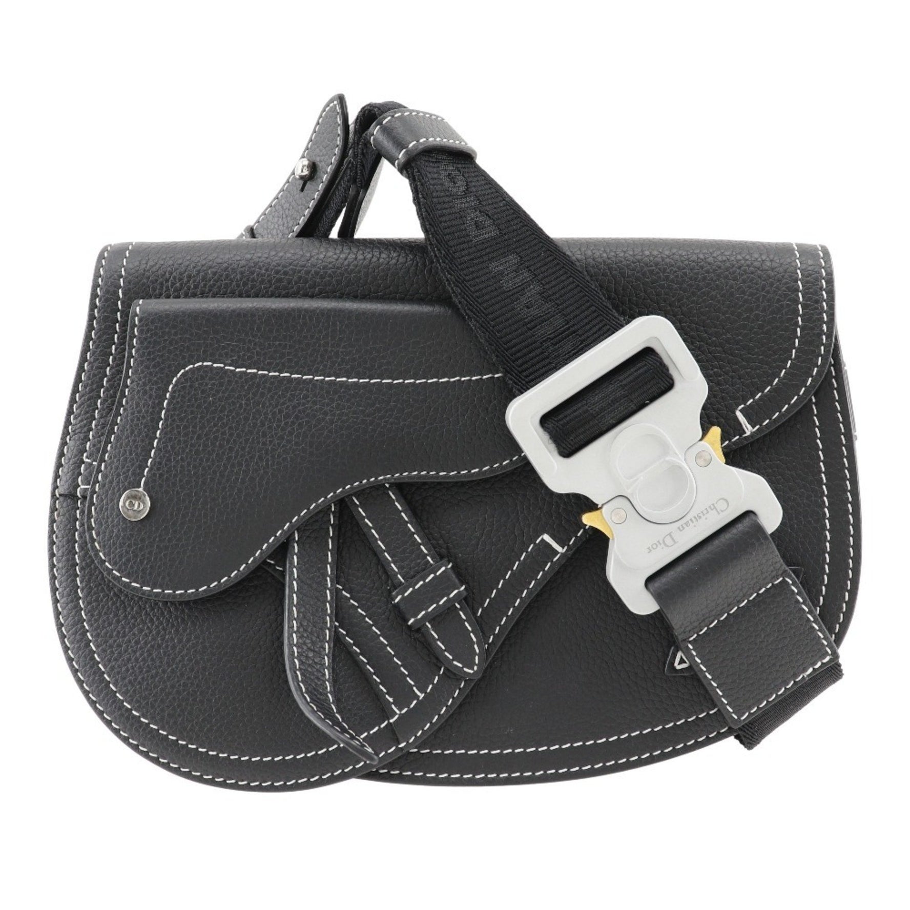Christian Dior Dior Saddle Body Bag Calf Men's