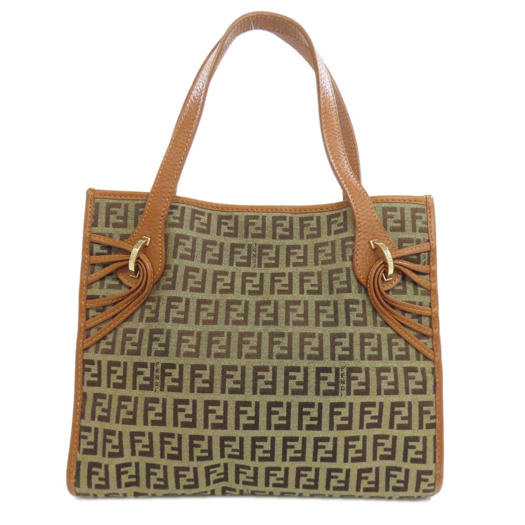 Fendi Zucca pattern canvas handbag