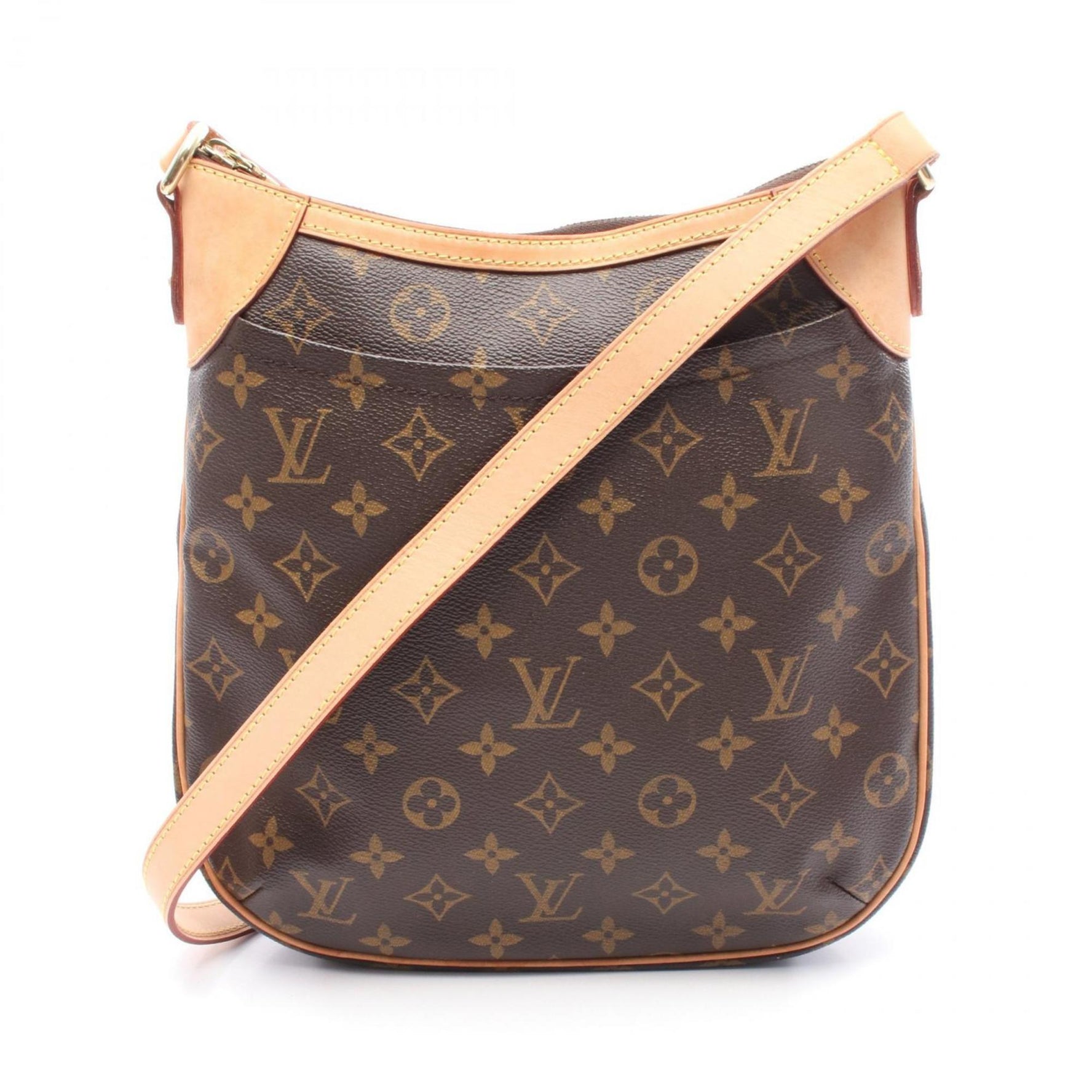 Louis Vuitton Odeon PM Shoulder Bag Coated Canvas Leather Monogram Brown