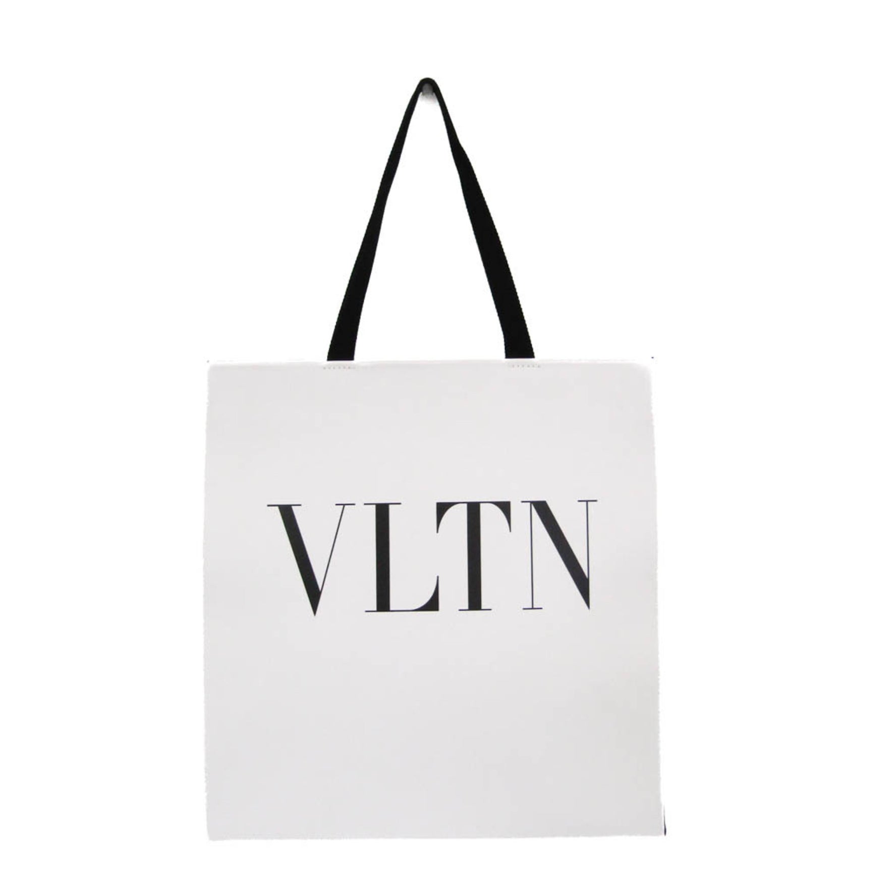 Valentino Garavani VLTN Shopper Type Women,Men Leather Tote Bag Black,White