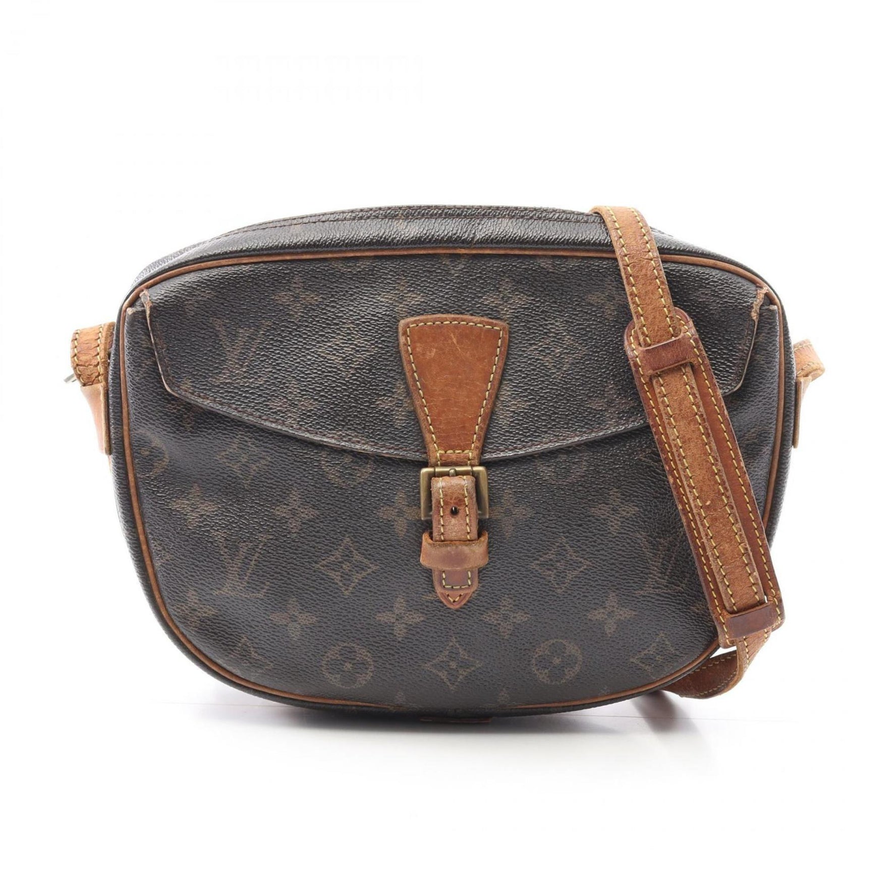 Louis Vuitton Jeune Fille Shoulder Bag Coated Canvas Leather Monogram Brown