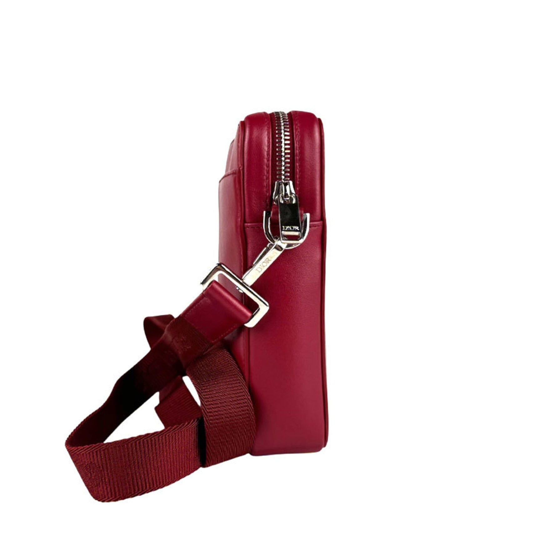 Christian Dior Shoulder Bag Leather Red Men's
