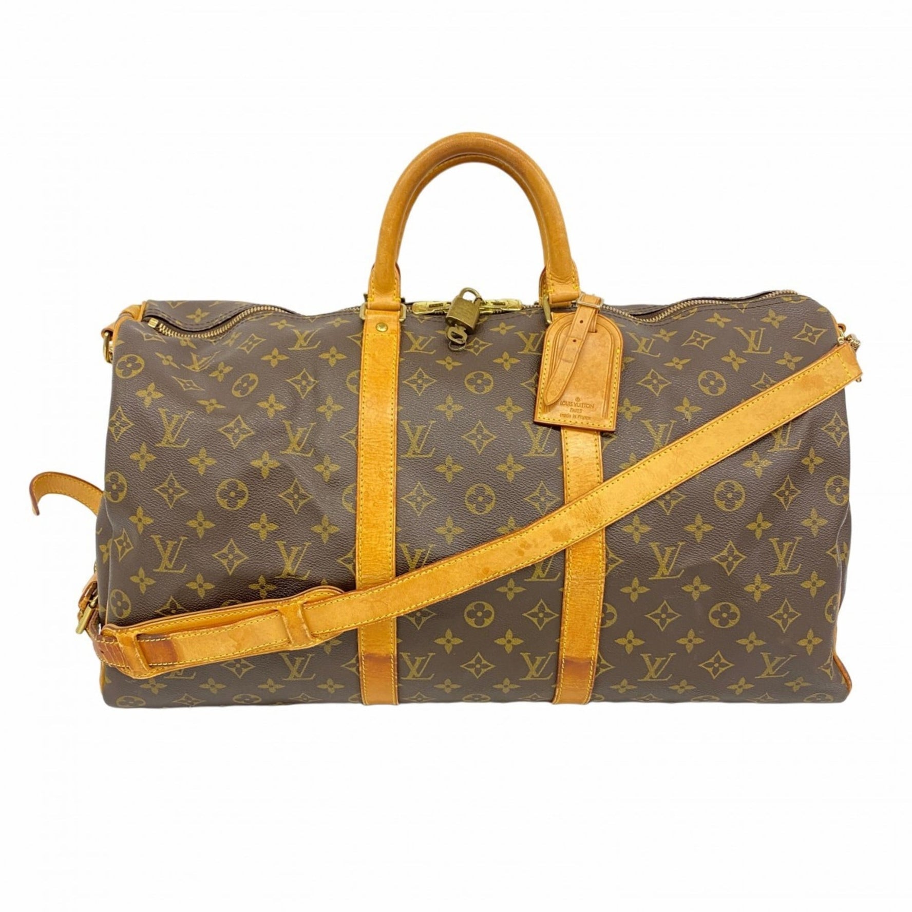 Louis Vuitton Monogram Keepall Bandouliere 50 Boston Bag Men's and