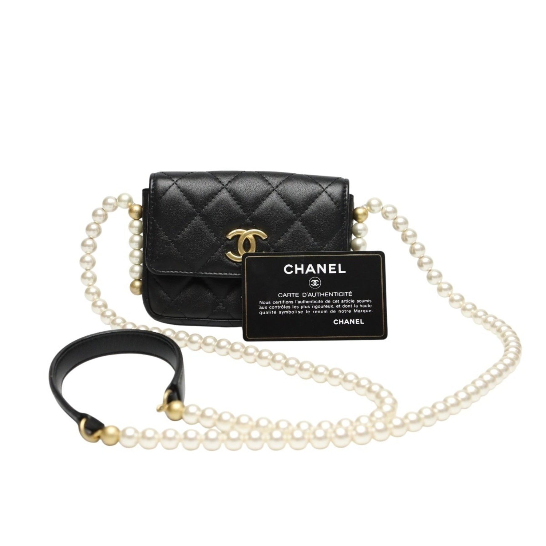 CHANEL Mini Matelasse Shoulder Bag in Lambskin