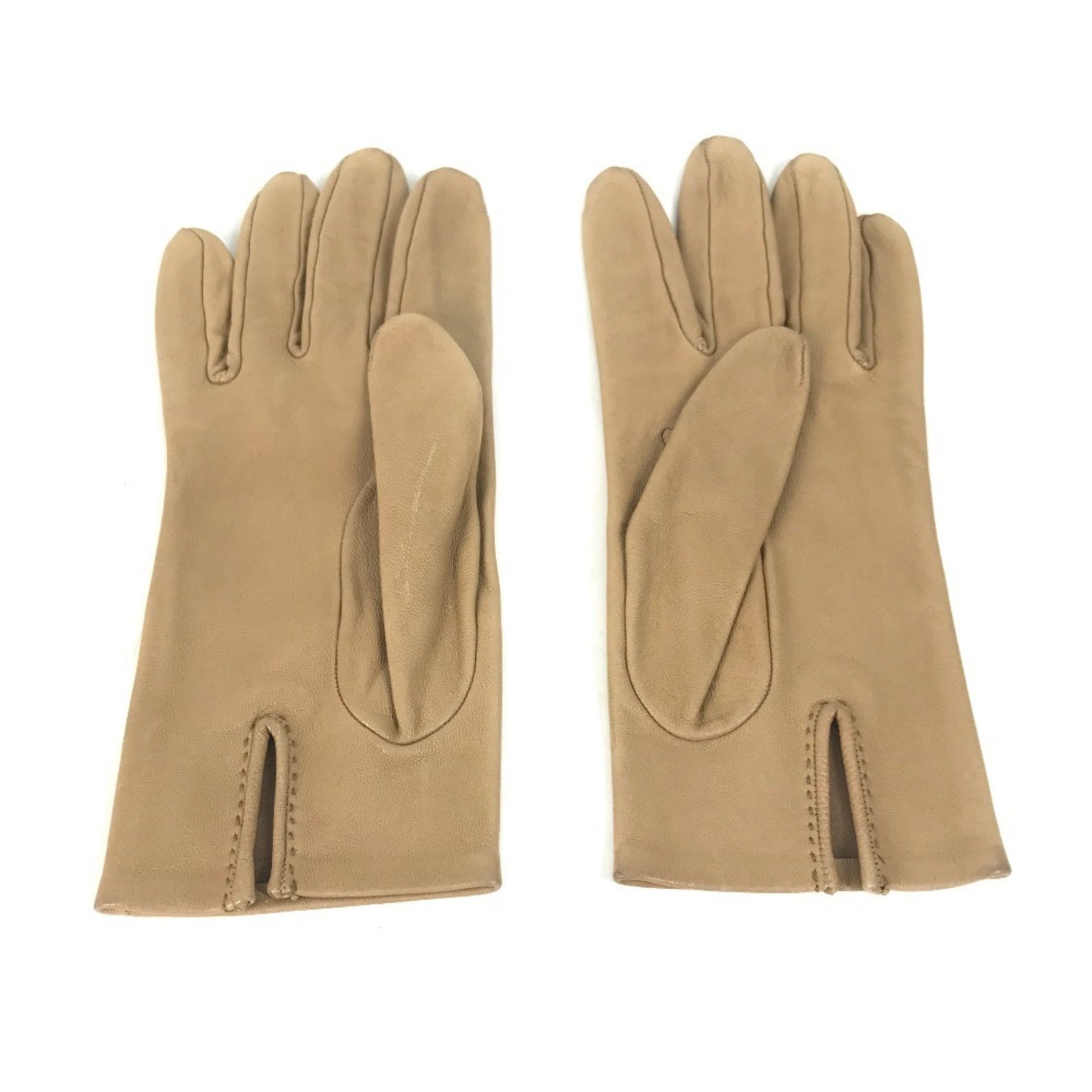 HERMES Hermès Perforated Logo Gloves, Leather