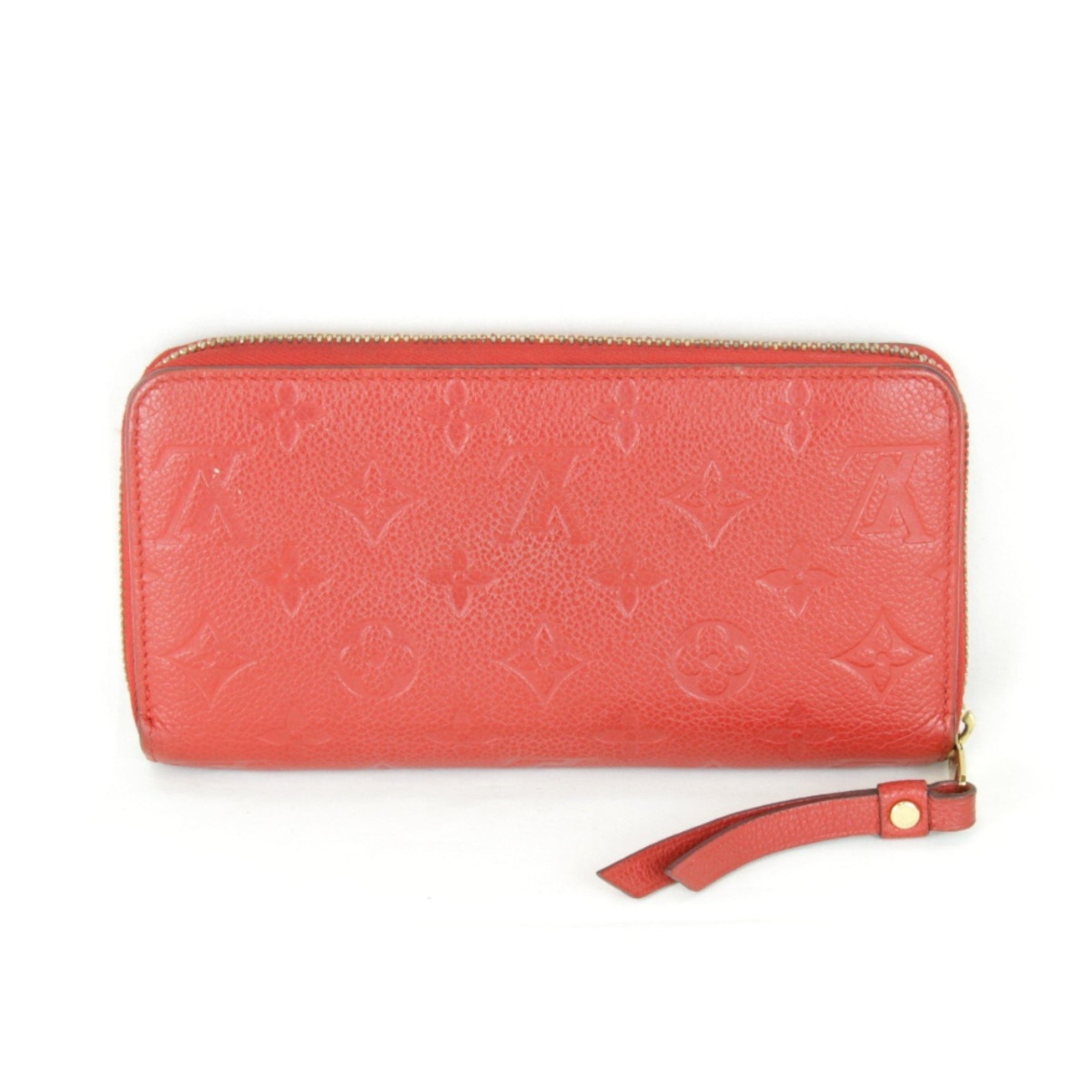 Louis Vuitton Zippy Wallet Long Monogram Empreinte Red