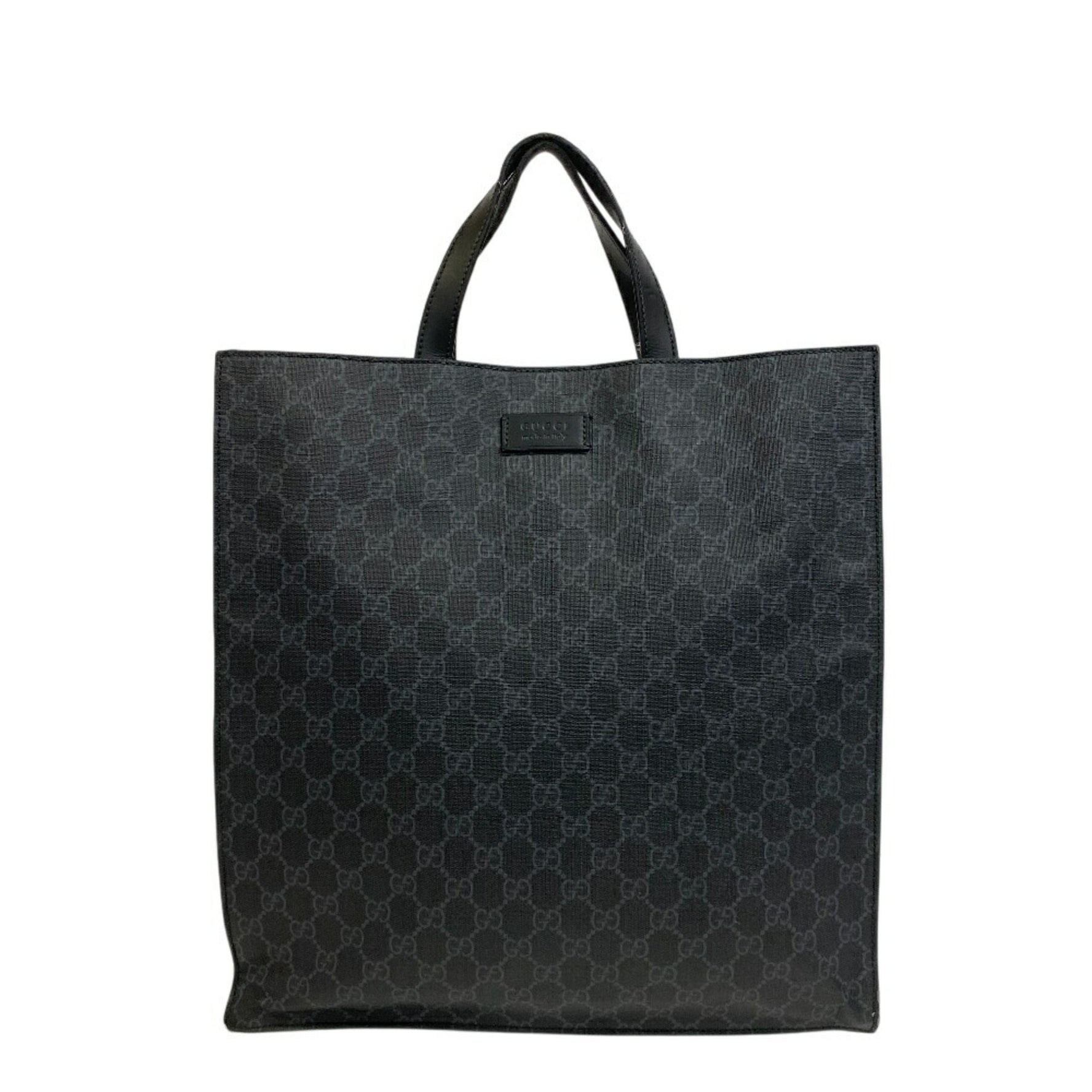 GUCCI GG Supreme Tote Bag (Black)
