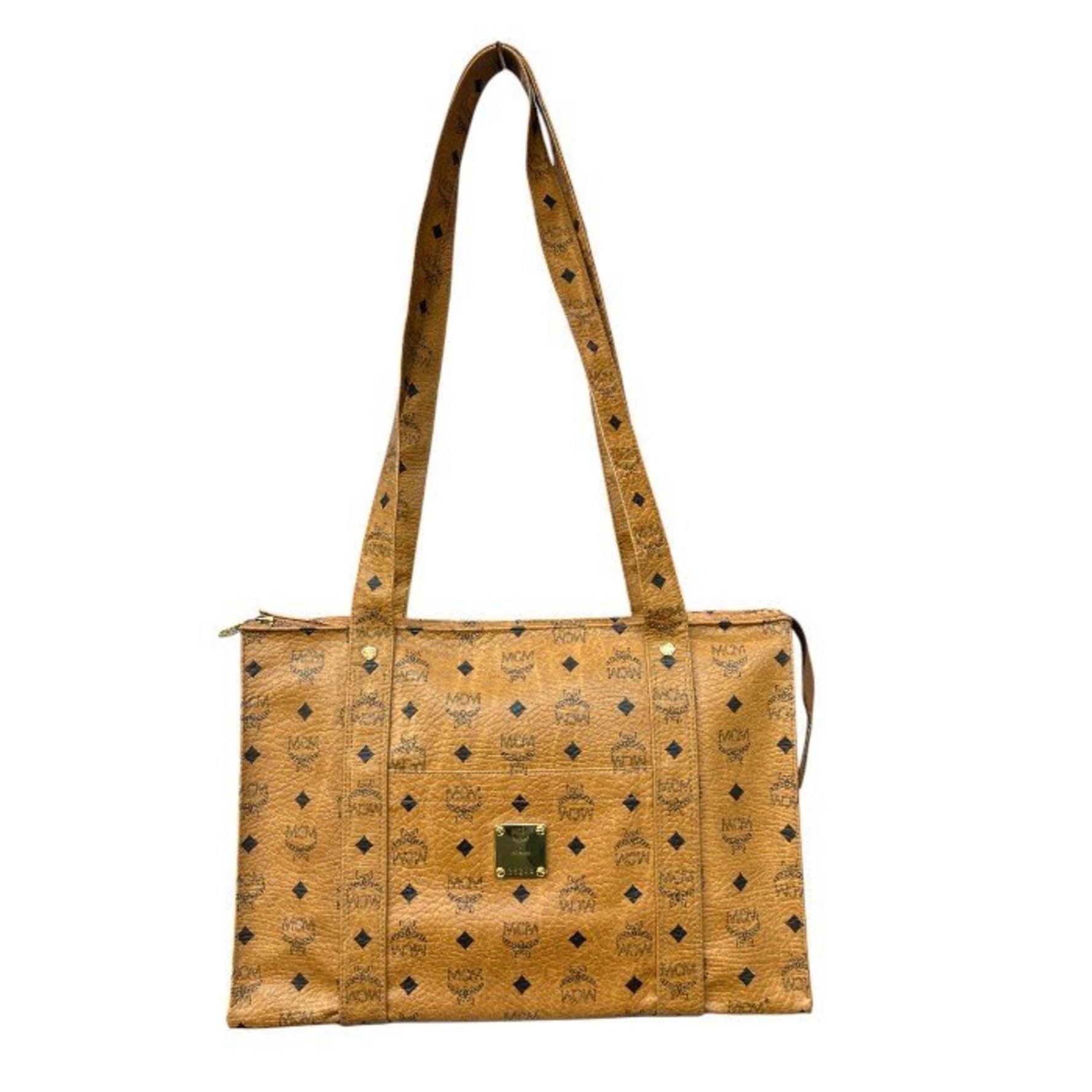 MCM Glam Tote Bag Cognac