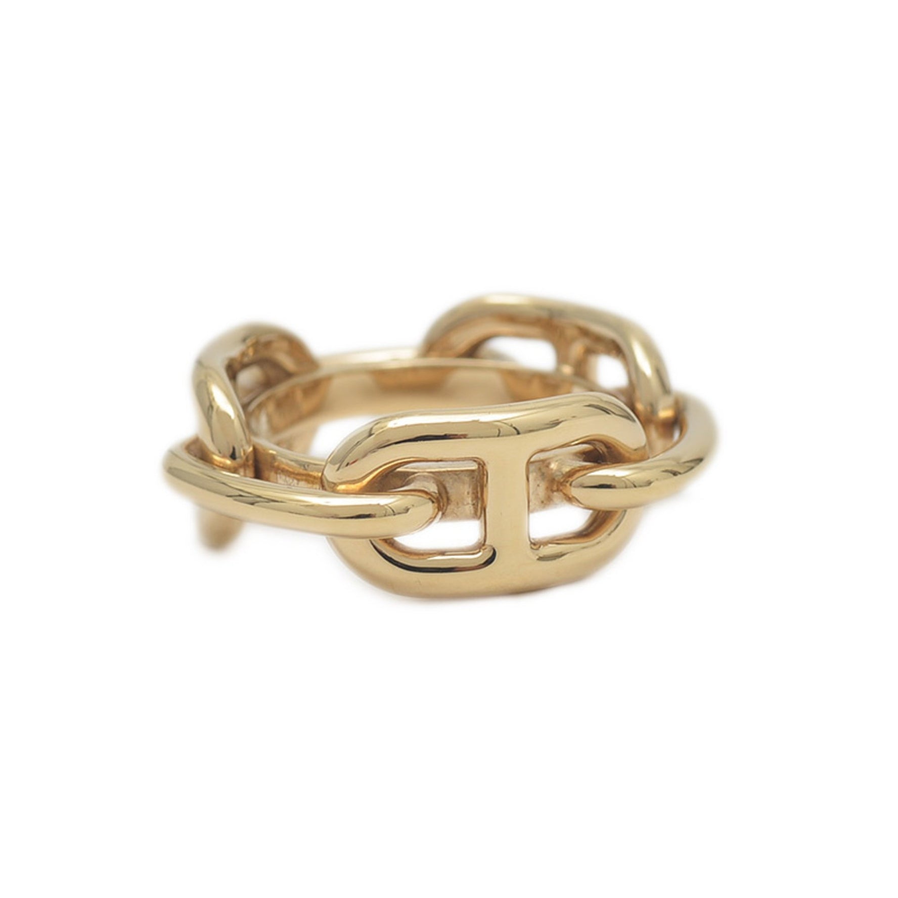 Hermes Legato scarf ring, brass, permabrass