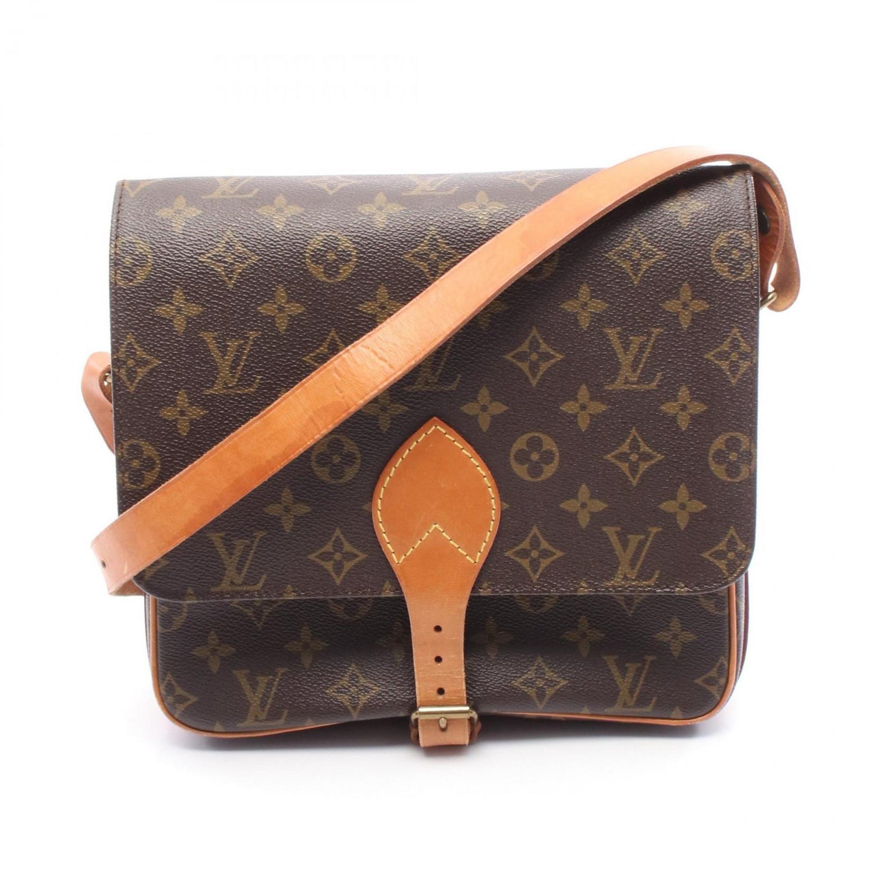 Louis Vuitton Cartesiere GM Shoulder Bag in Coated Canvas and Leather with Monogram Design