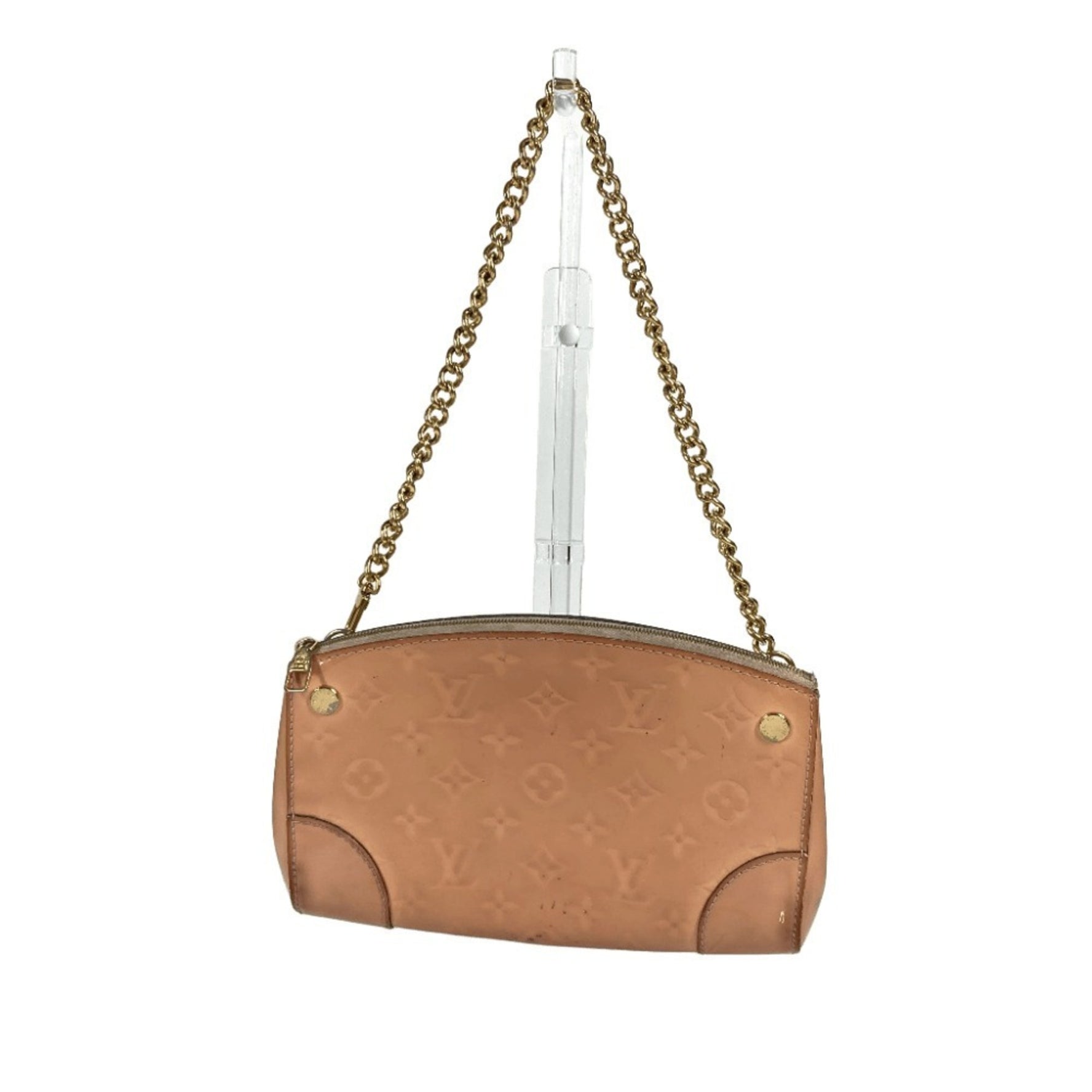 Louis Vuitton Monogram Vernis Santa Monica Bag Chain Handbag Shoulder Rose Ballerine Pink