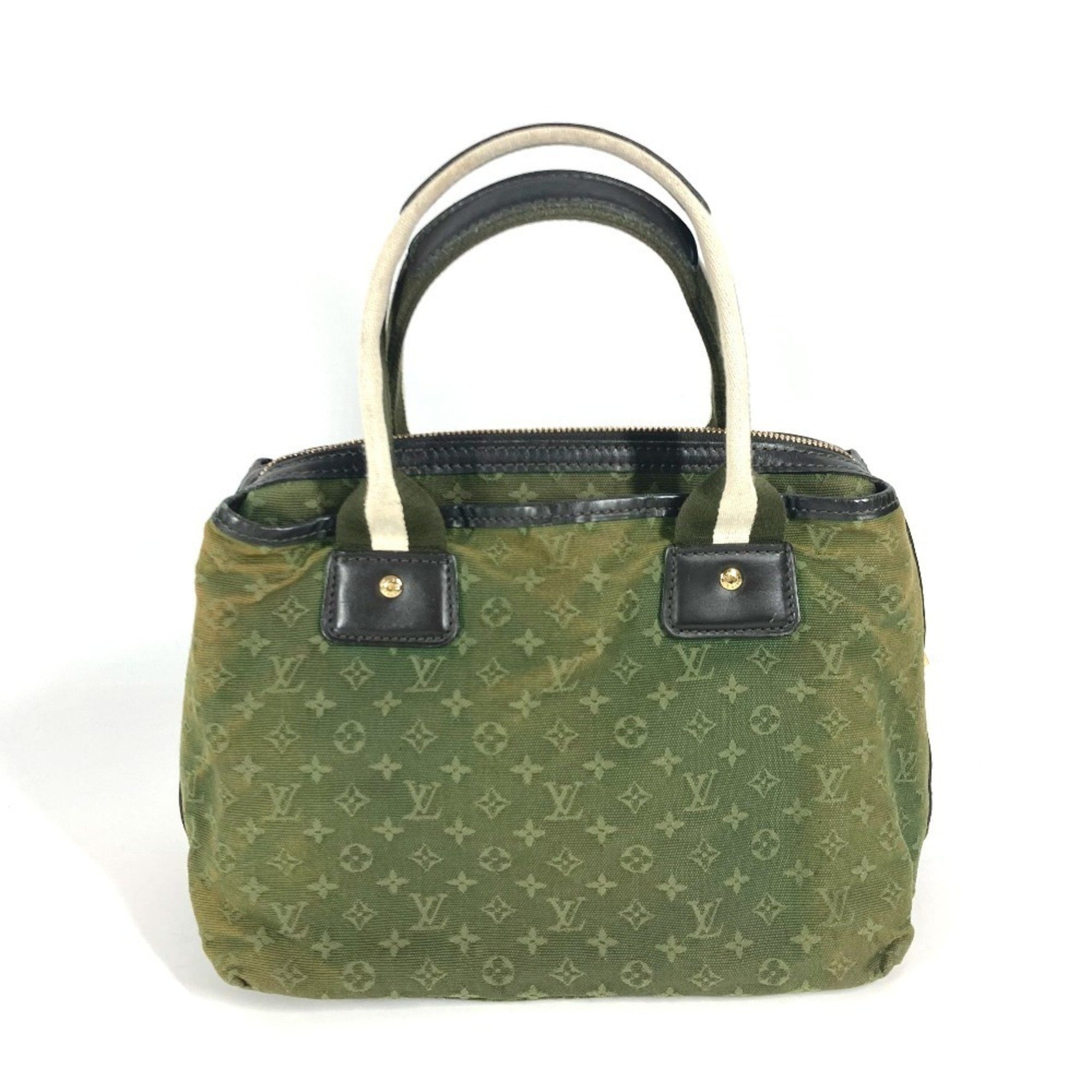 Louis Vuitton Monogram Mini Sac Marie Kate Boston Bag Handbag Canvas TST Khaki