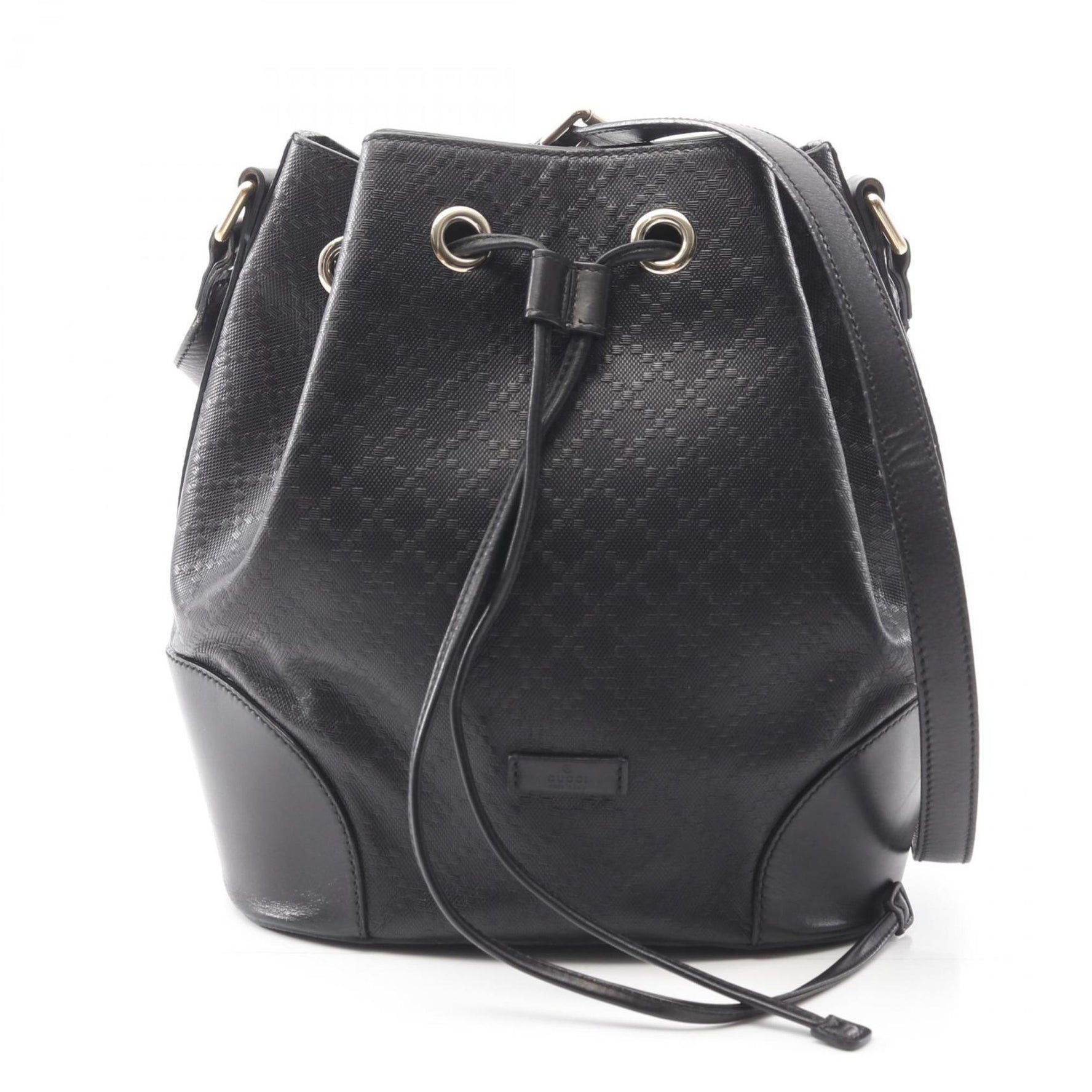 Gucci Bright Diamante Shoulder Bag in PVC-Coated Canvas and Leather