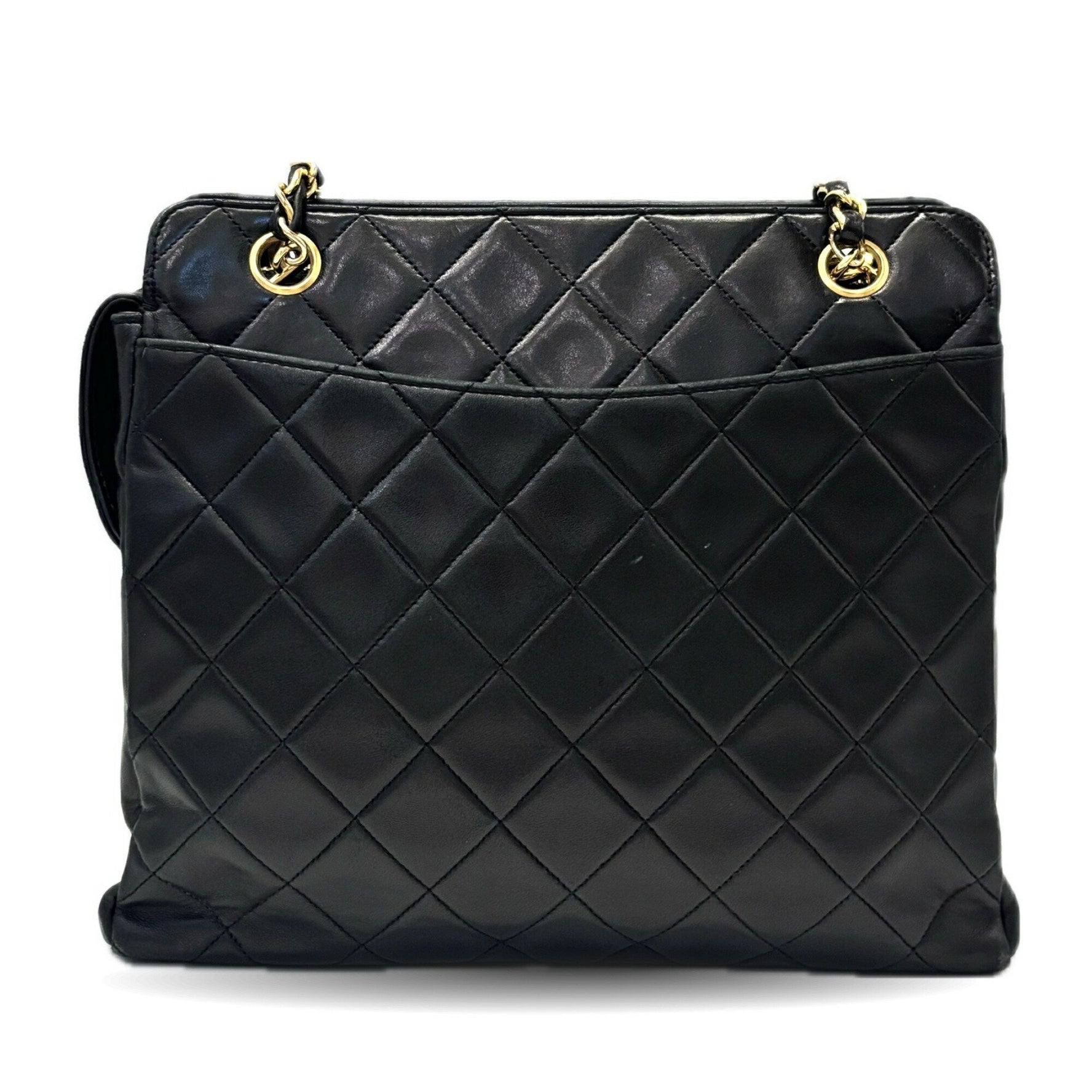 CHANEL Chain Tote Matelasse Shoulder Bag in Lambskin